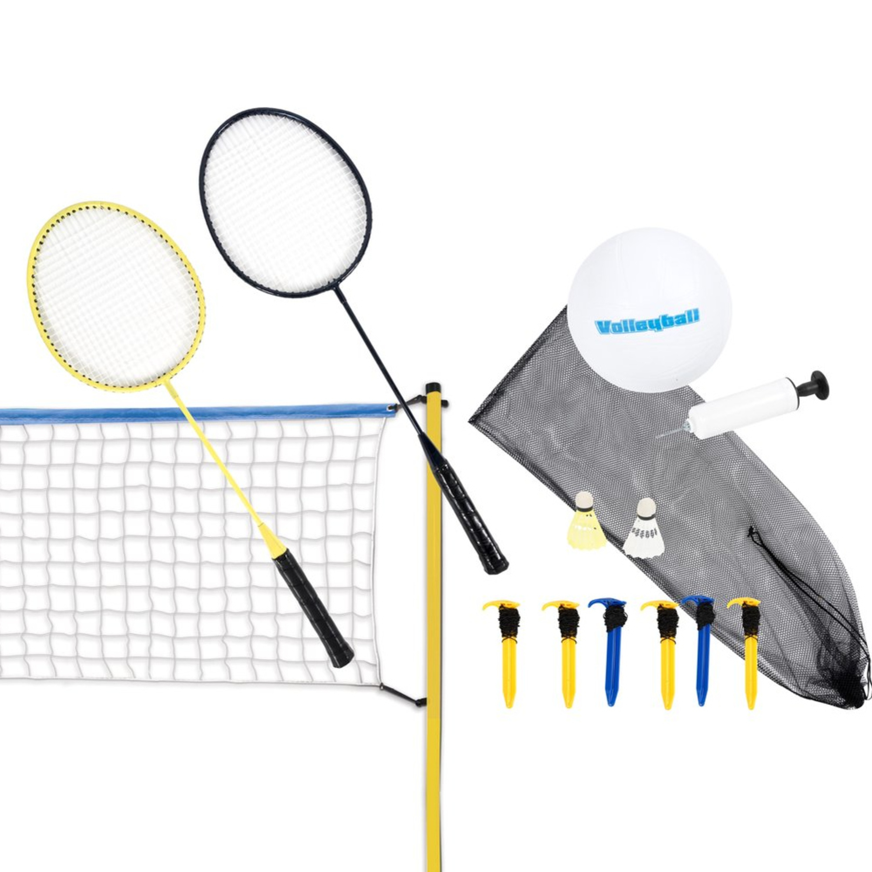 Conjunto Volley+badminton - azul - 