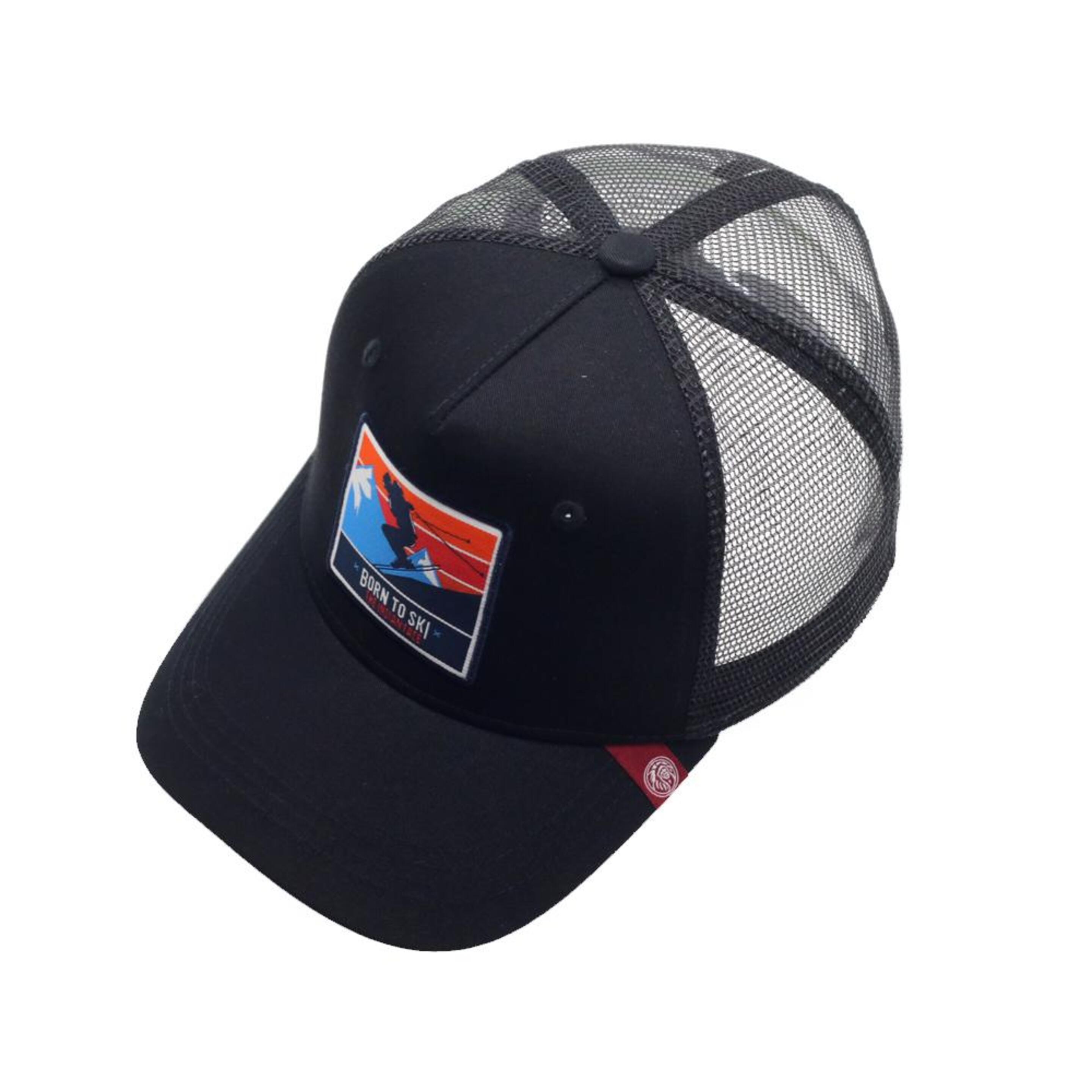 Gorra Trucker Born To Ski Negro The Indian Face Para Hombre Y Mujer