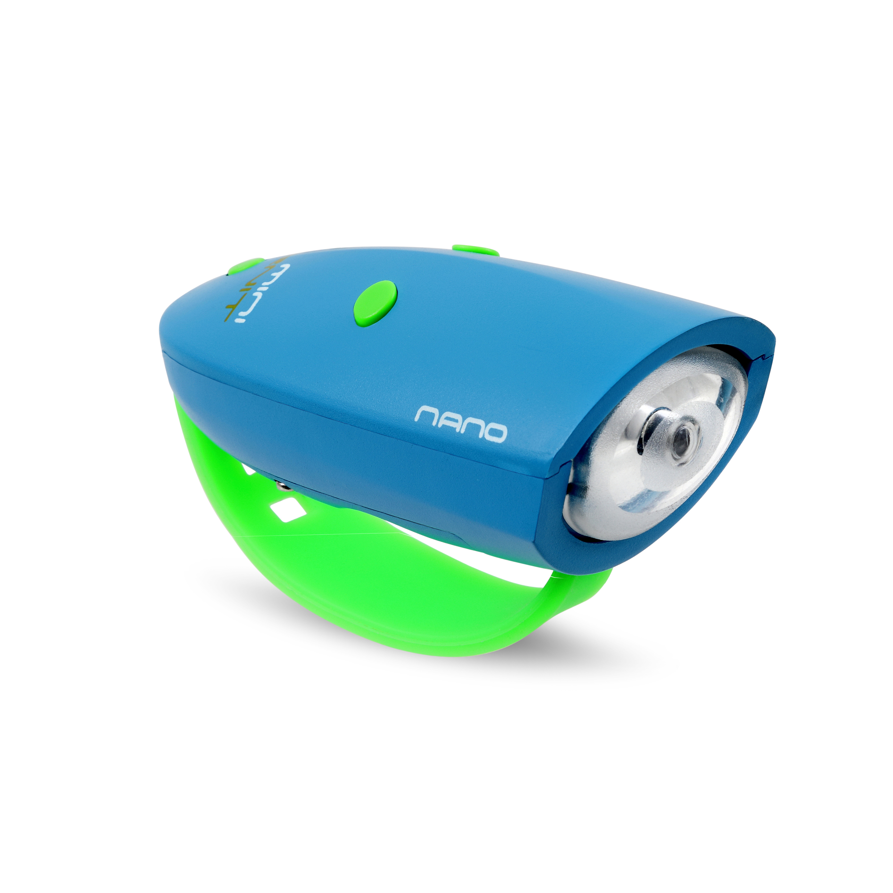 Sino De Bicicleta Mini Hornit Nano Azul / Verde