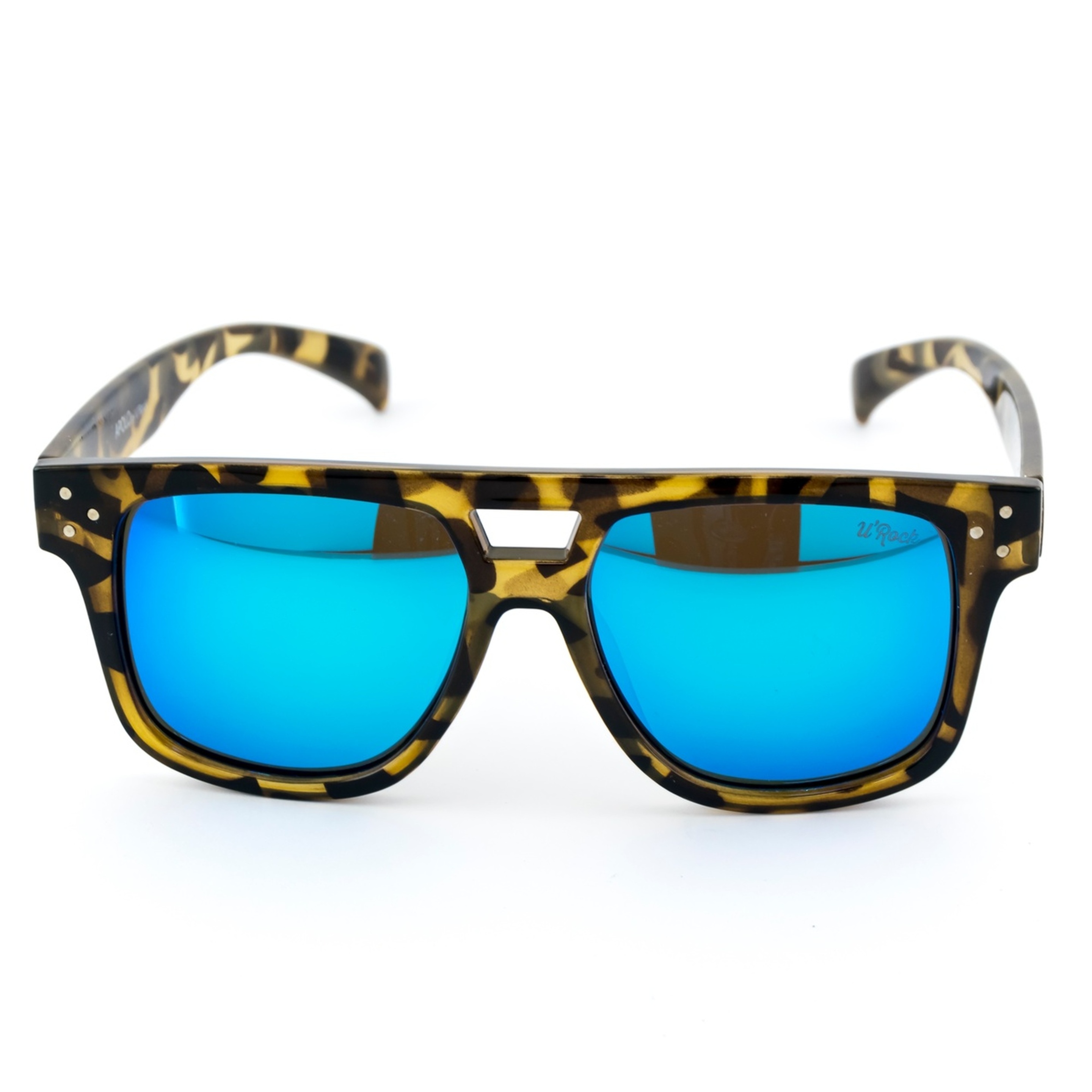 Óculos De Sol Apolo Havana-army Blue U'rock - azul - 