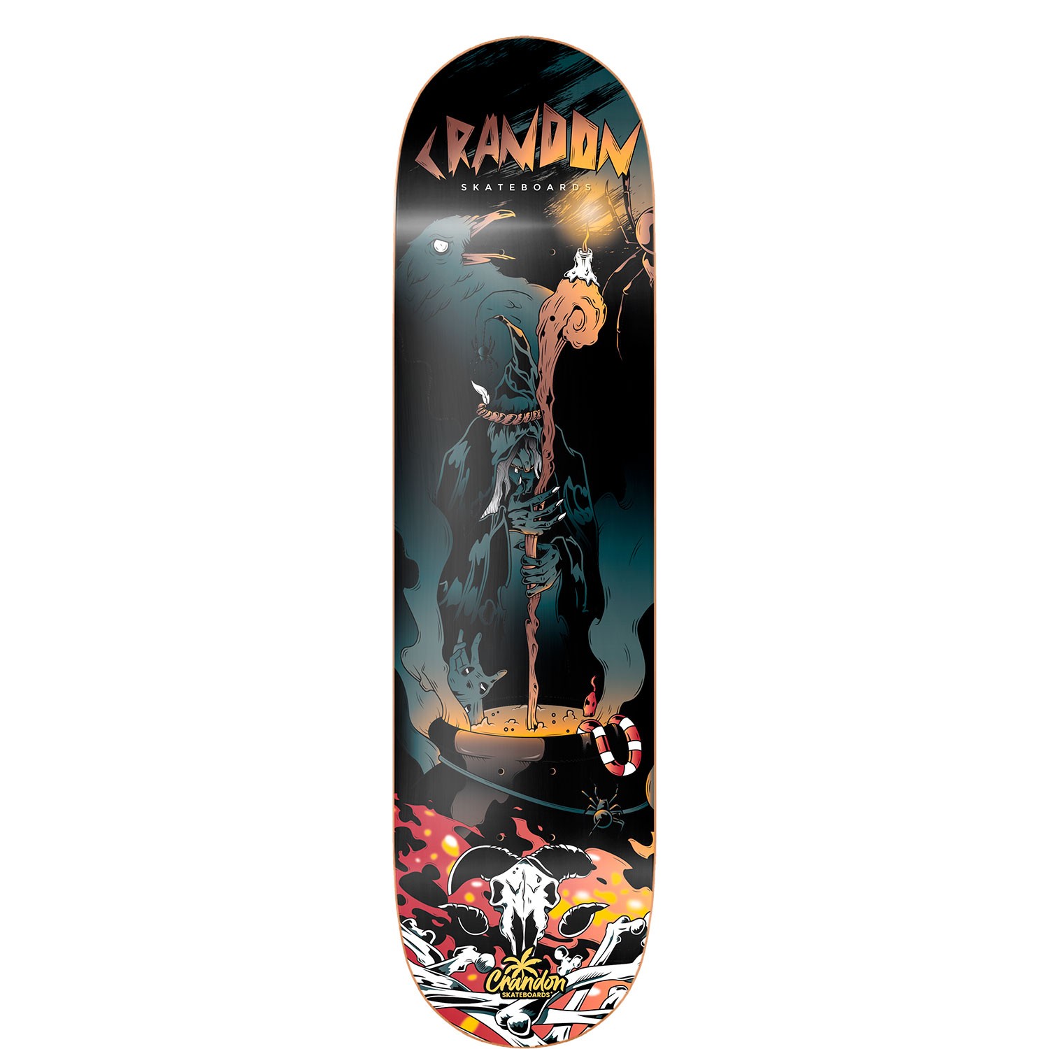 Skateboard Deck Unisex Crandon By Bestial Wolf - negro-rojo - 