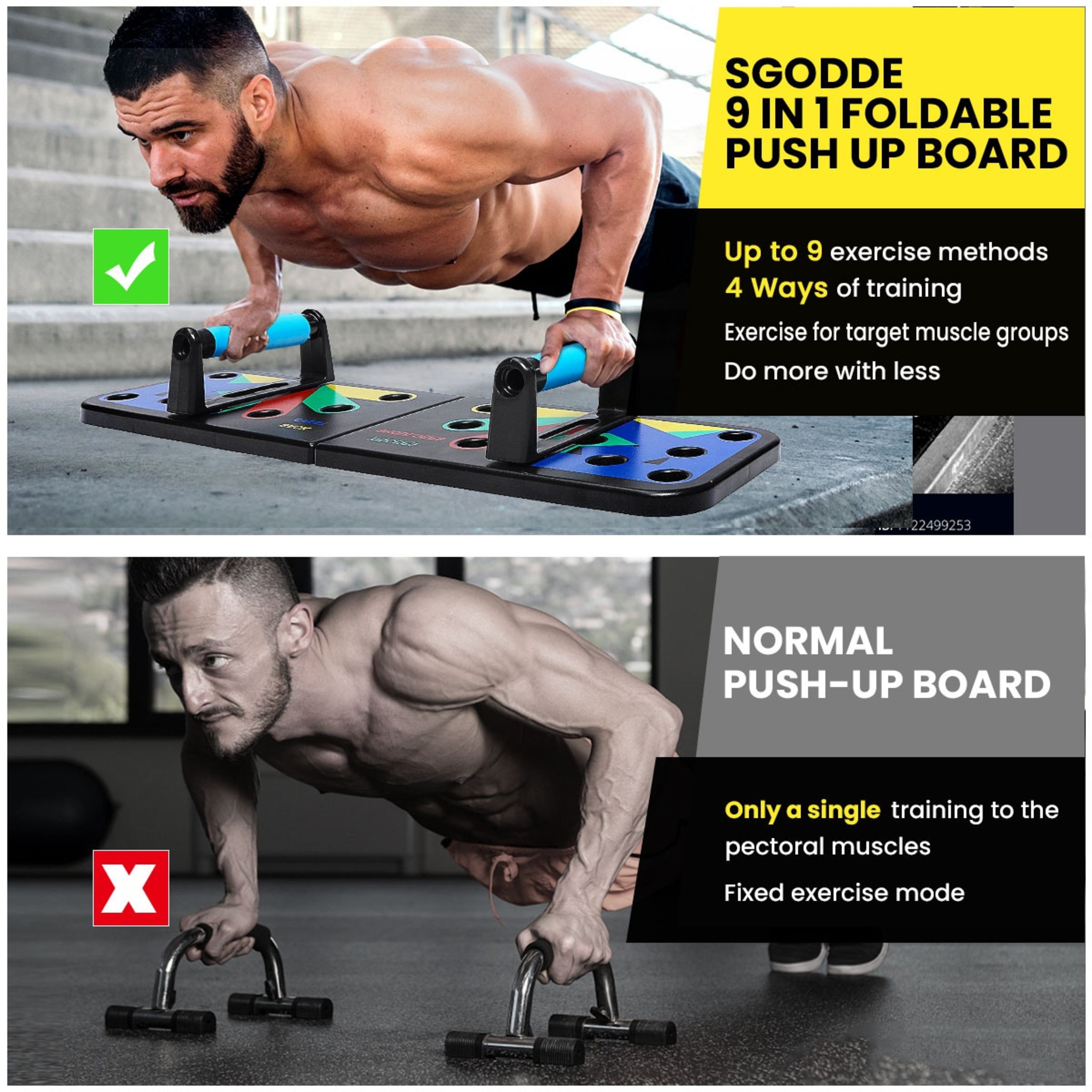 Tablero Multifunción Doméstica Kaload Push Up Rack