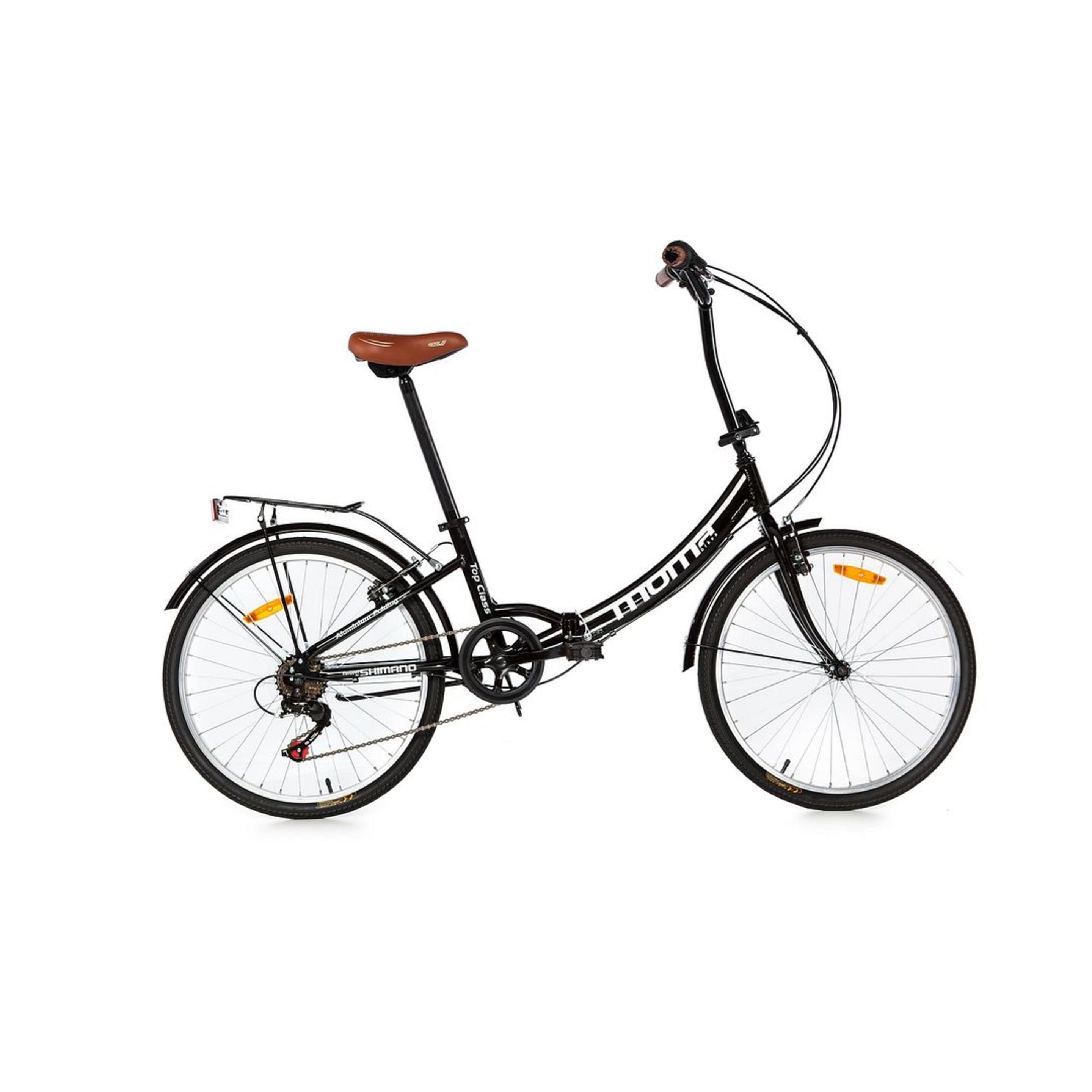 Bicicleta Plegable Urbana Moma Bikes Shimano Top - negro - 
