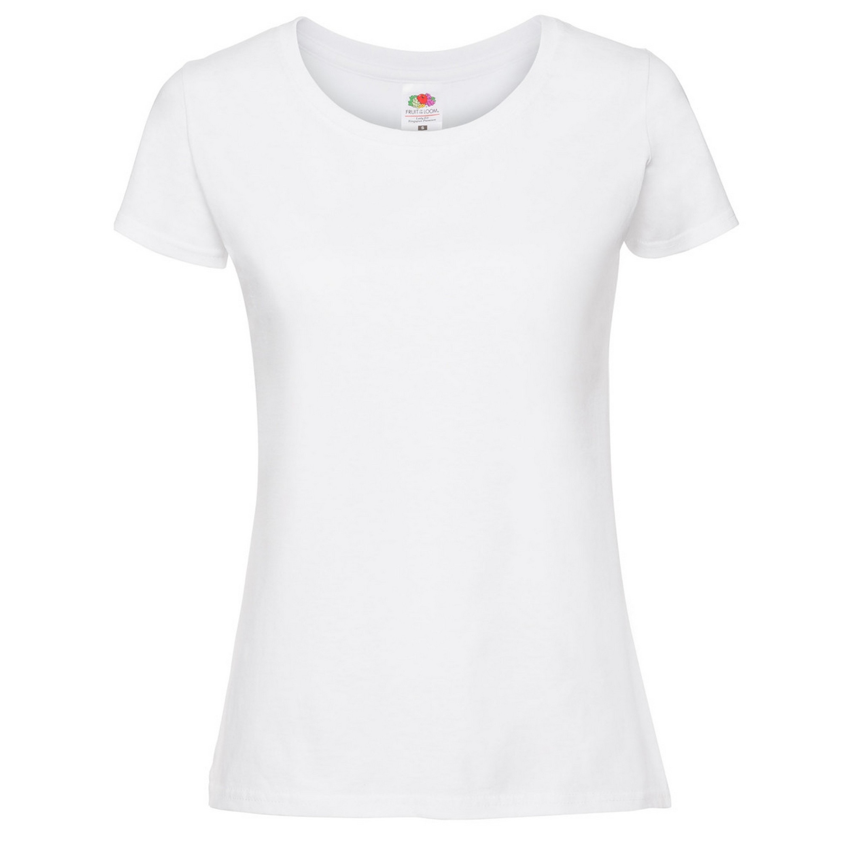 Camiseta De Algodón Fruit Of The Loom Ringspun - blanco - 