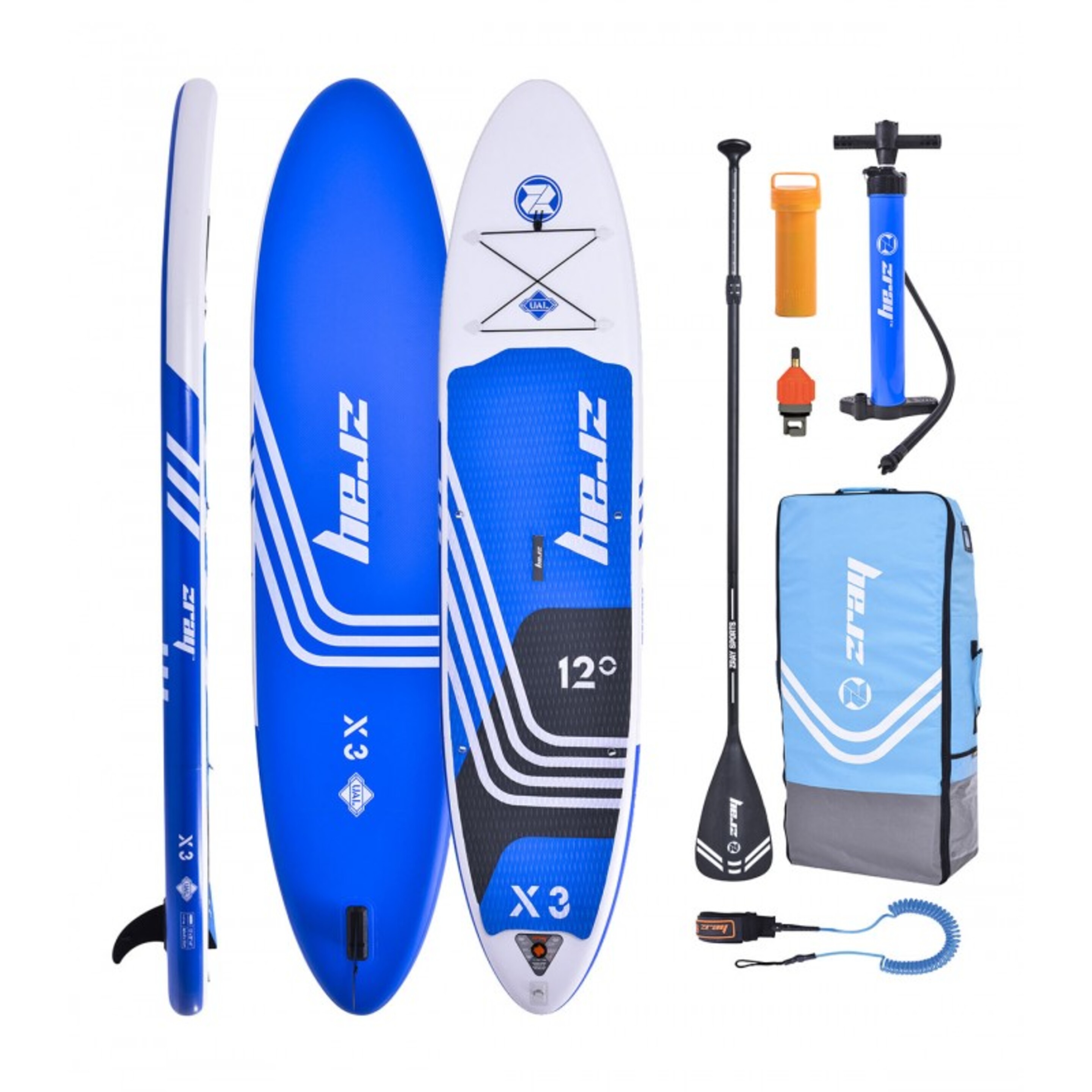 Tabla Paddle Surf Hinchable Zray X-rider X3 12,0 - azul-blanco - 