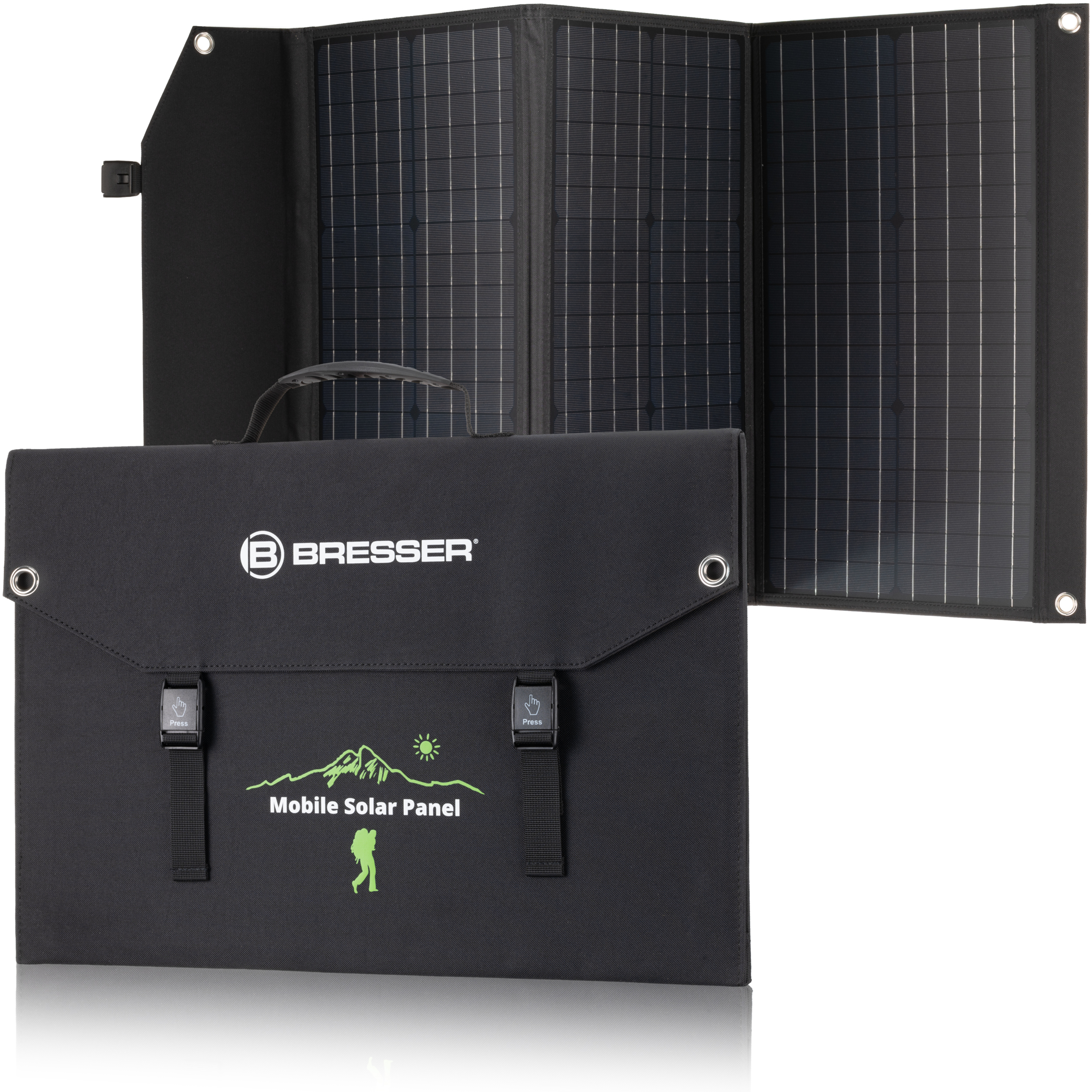 Panel Solar Móvil Cargador De 90w - negro - 