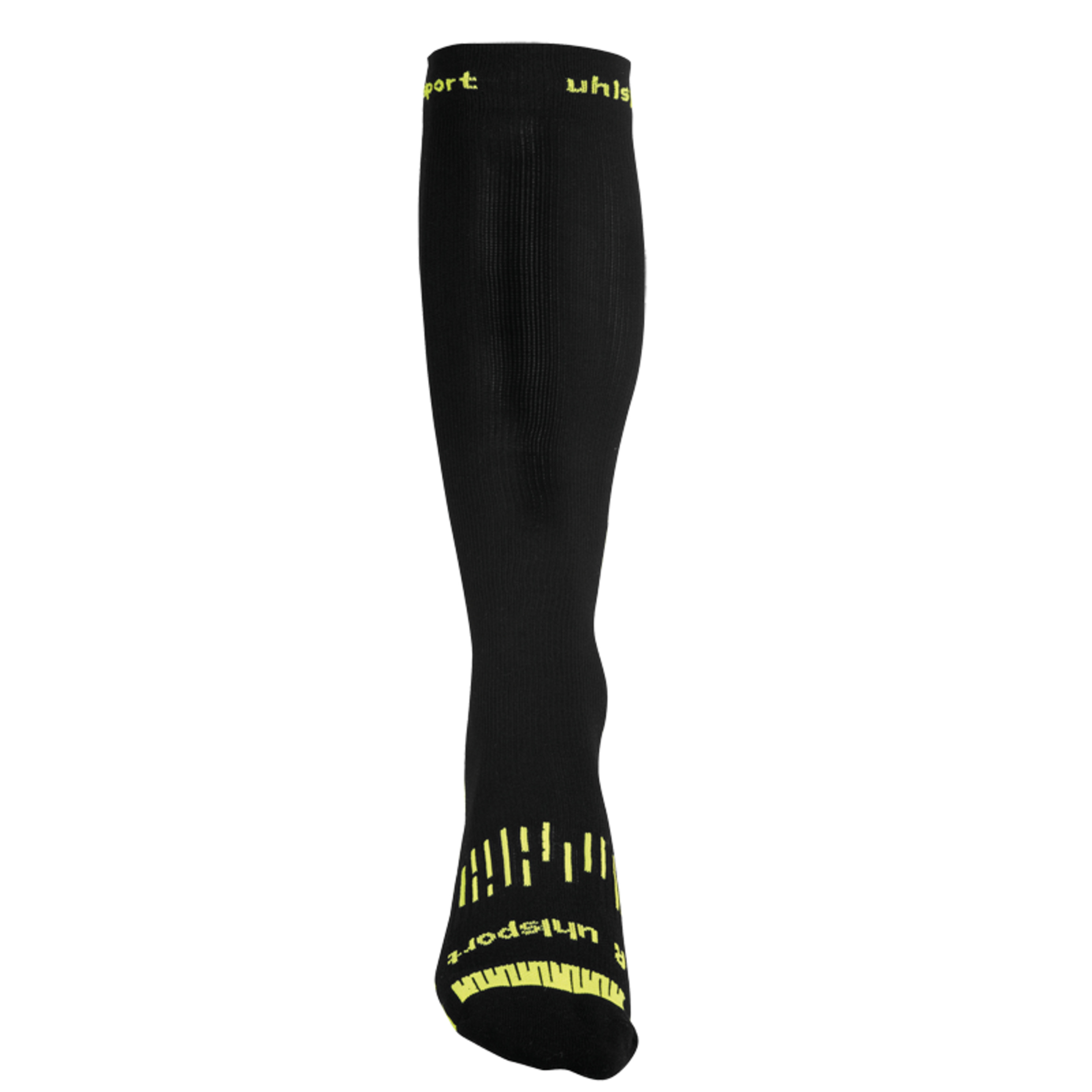 Compression Sock Negro/amarillo Fluor Uhlsport