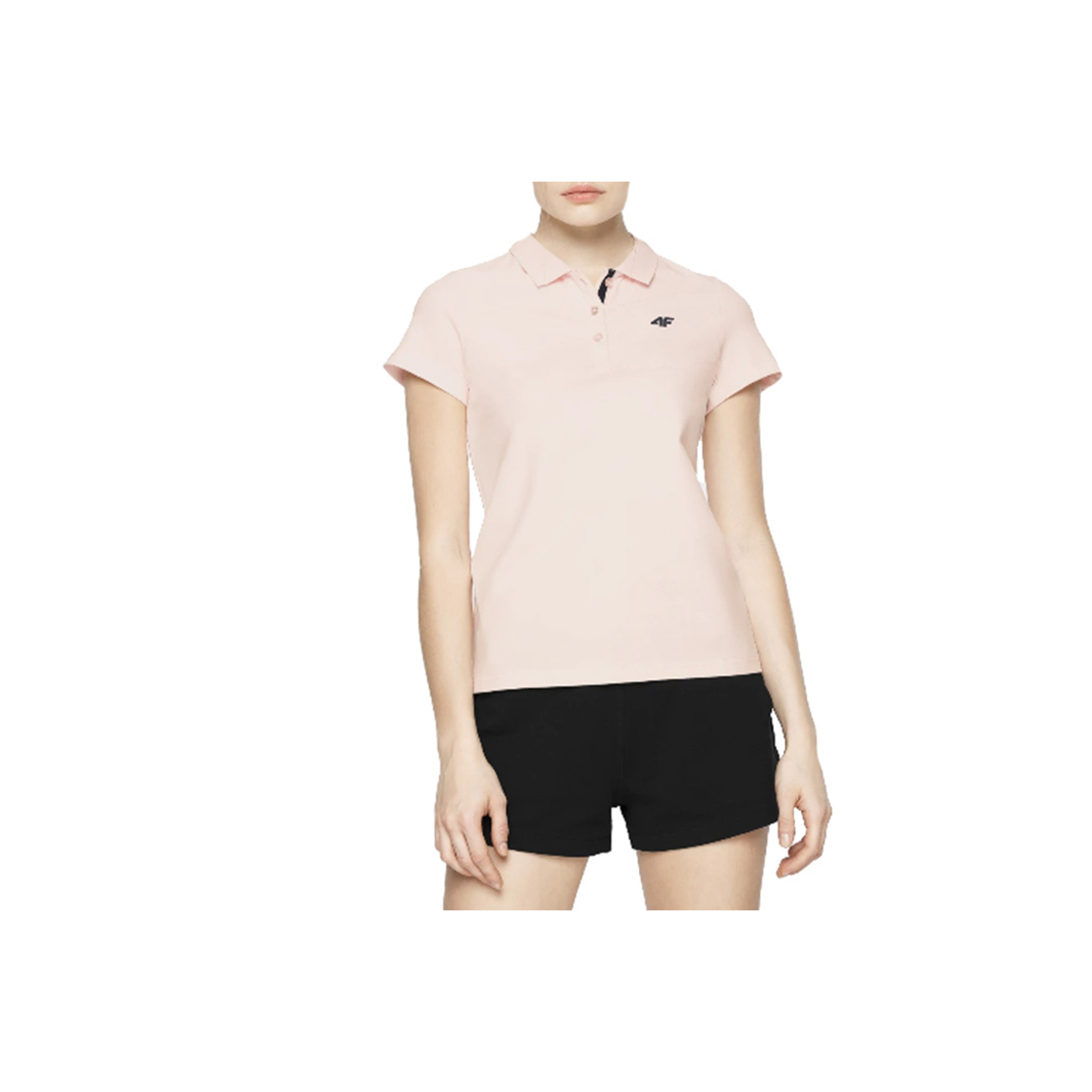 4f Women's T-shirt Polo Nosh4-tsd007-56s - rosa - 