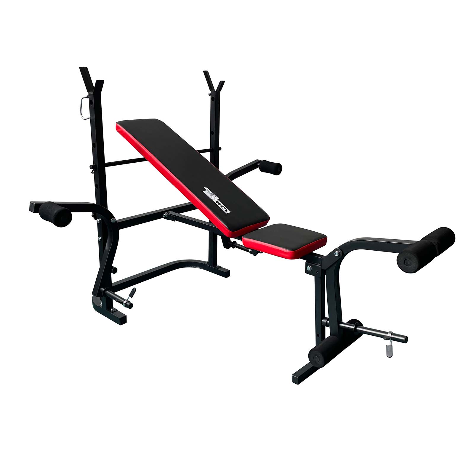 Banco De Musculación Keboo Fitness Serie 700 Plegable Y Ajustable Con 4 Posiciones 156,5x140x114 Cm