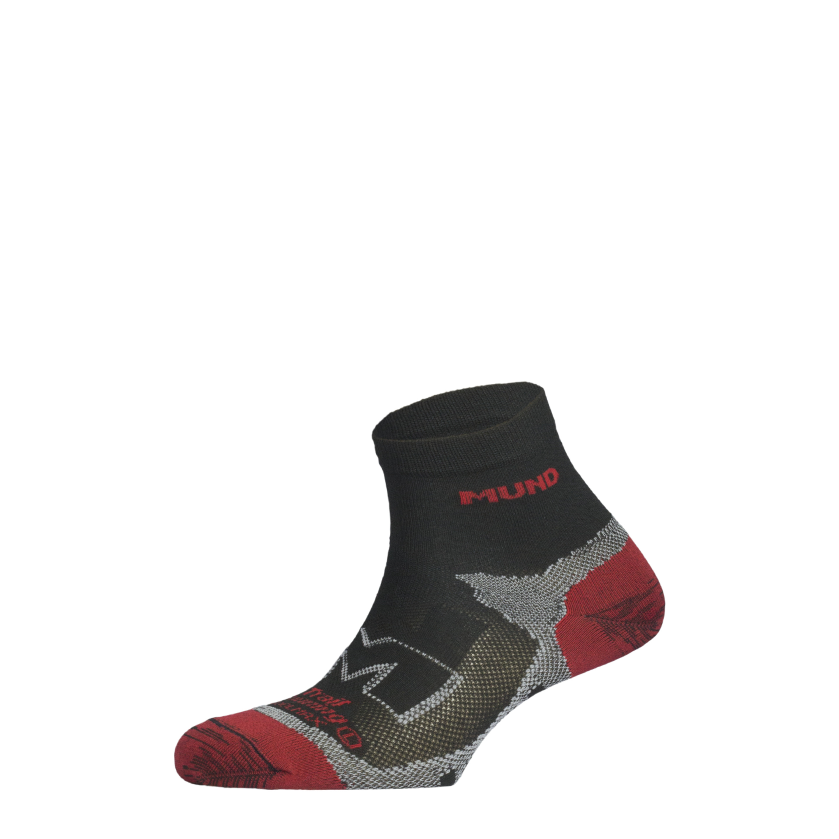 Calcetines Trail Running - negro_rojo - Calcetines Con Fibra Coolmax®  MKP