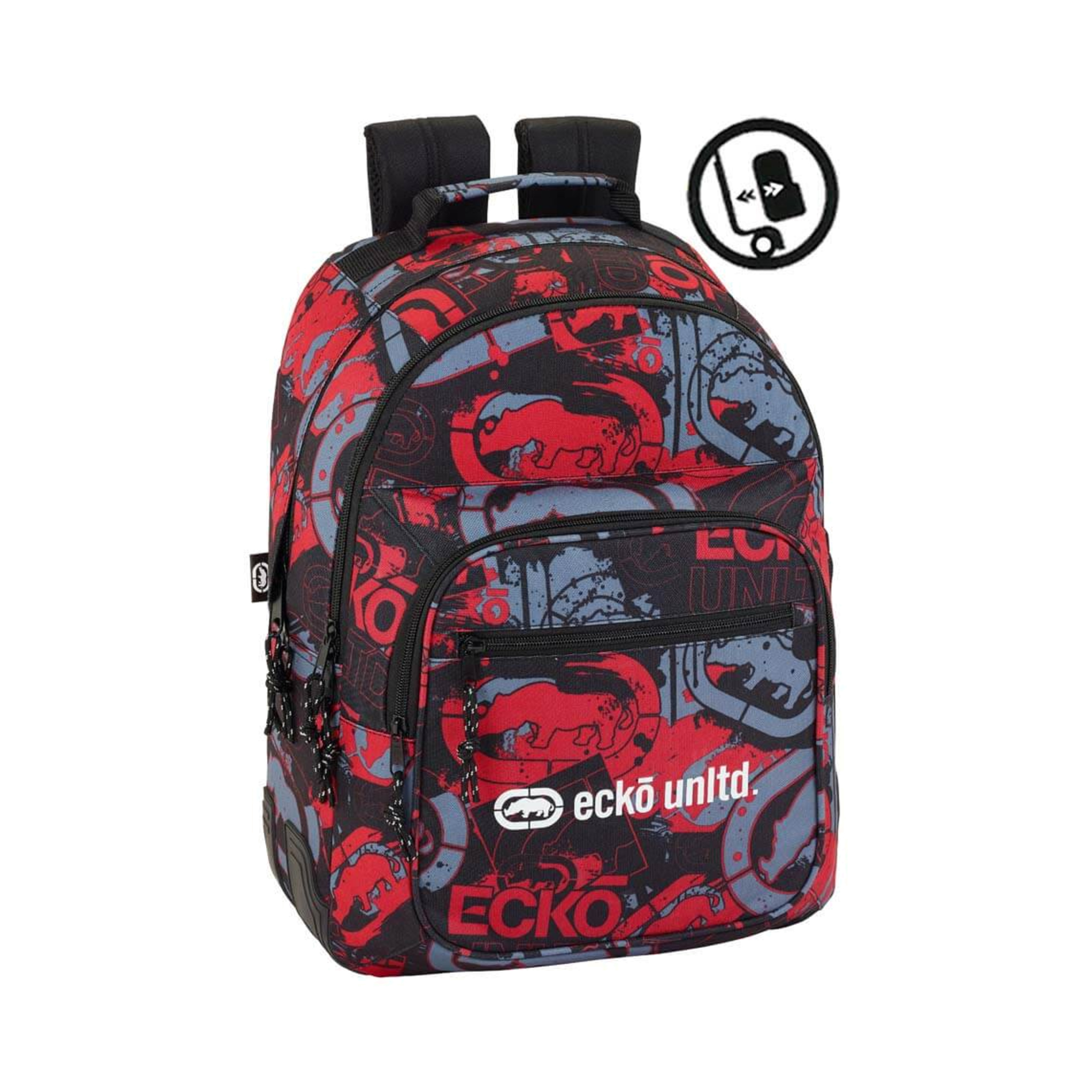 Mochila Ecko Unltd. Doble Reforzada