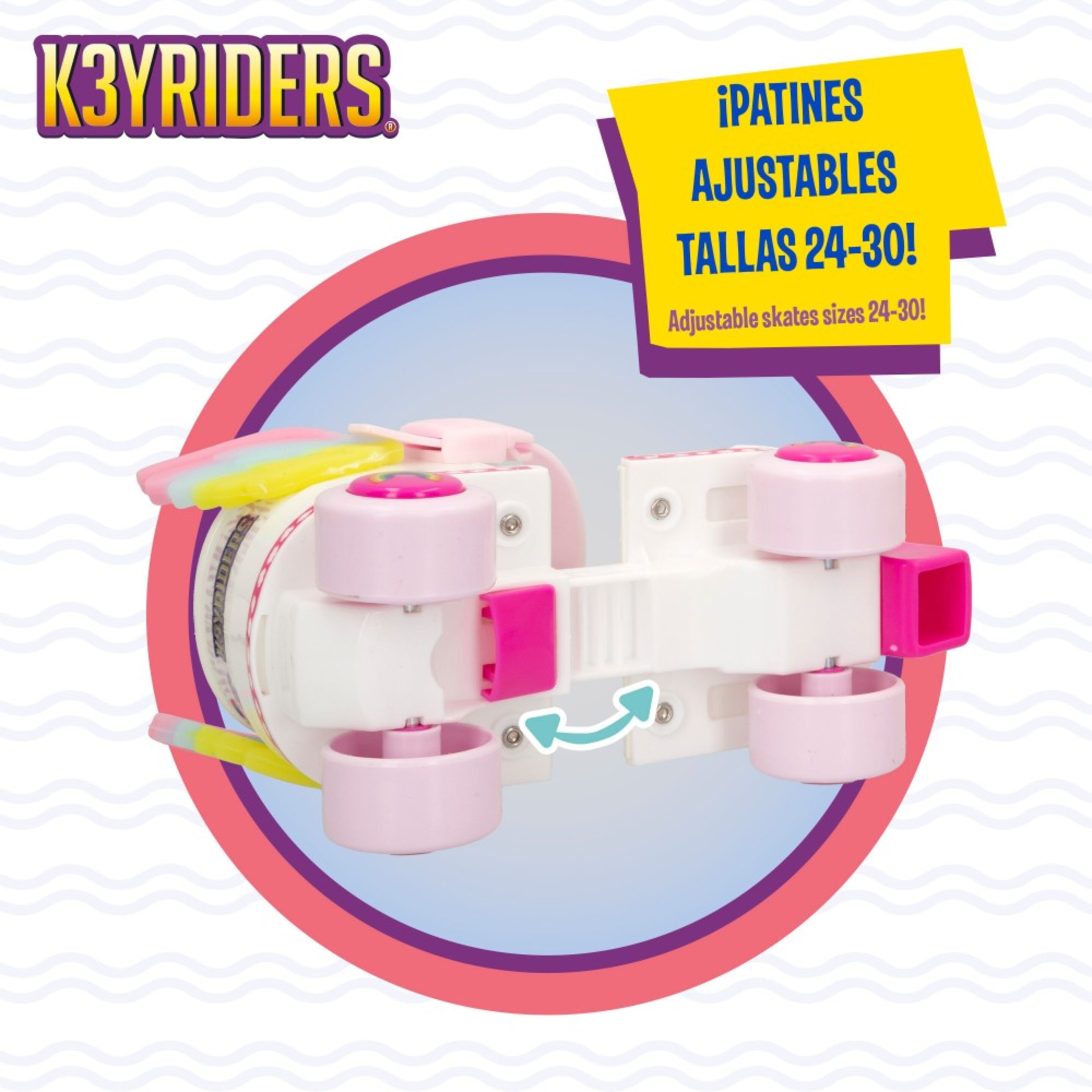 Kit Patines Y Casco De Unicornio 4 Ruedas K3yriders - Multicolor  MKP
