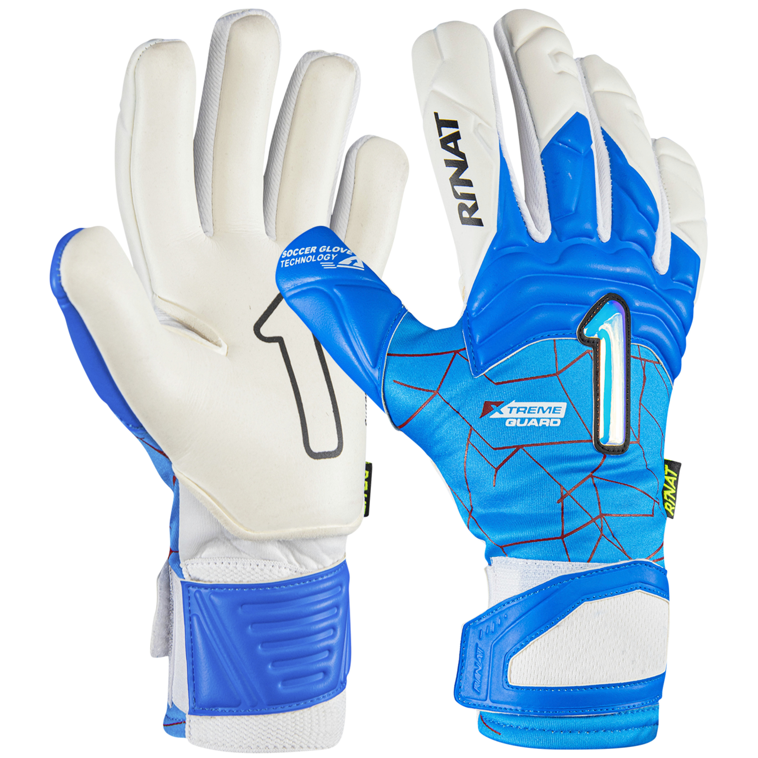 Luva Goleiro Rinat Xtreme Guard Superior Semi Azul / Branco