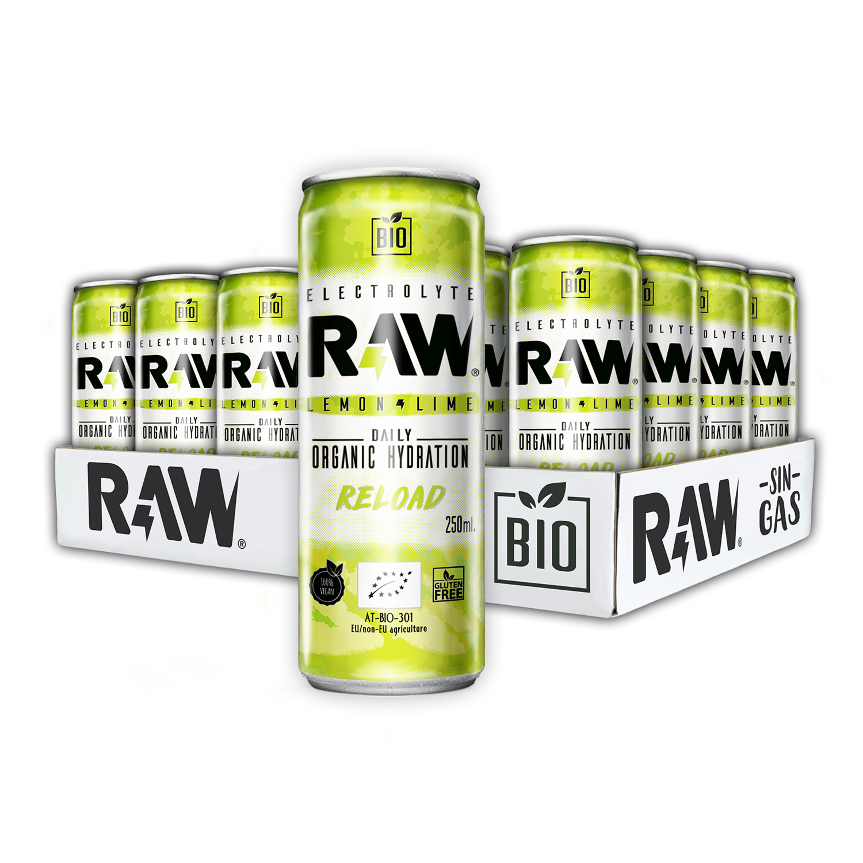 Raw Lima Y Limón Pack 24 Latas 250 Ml.