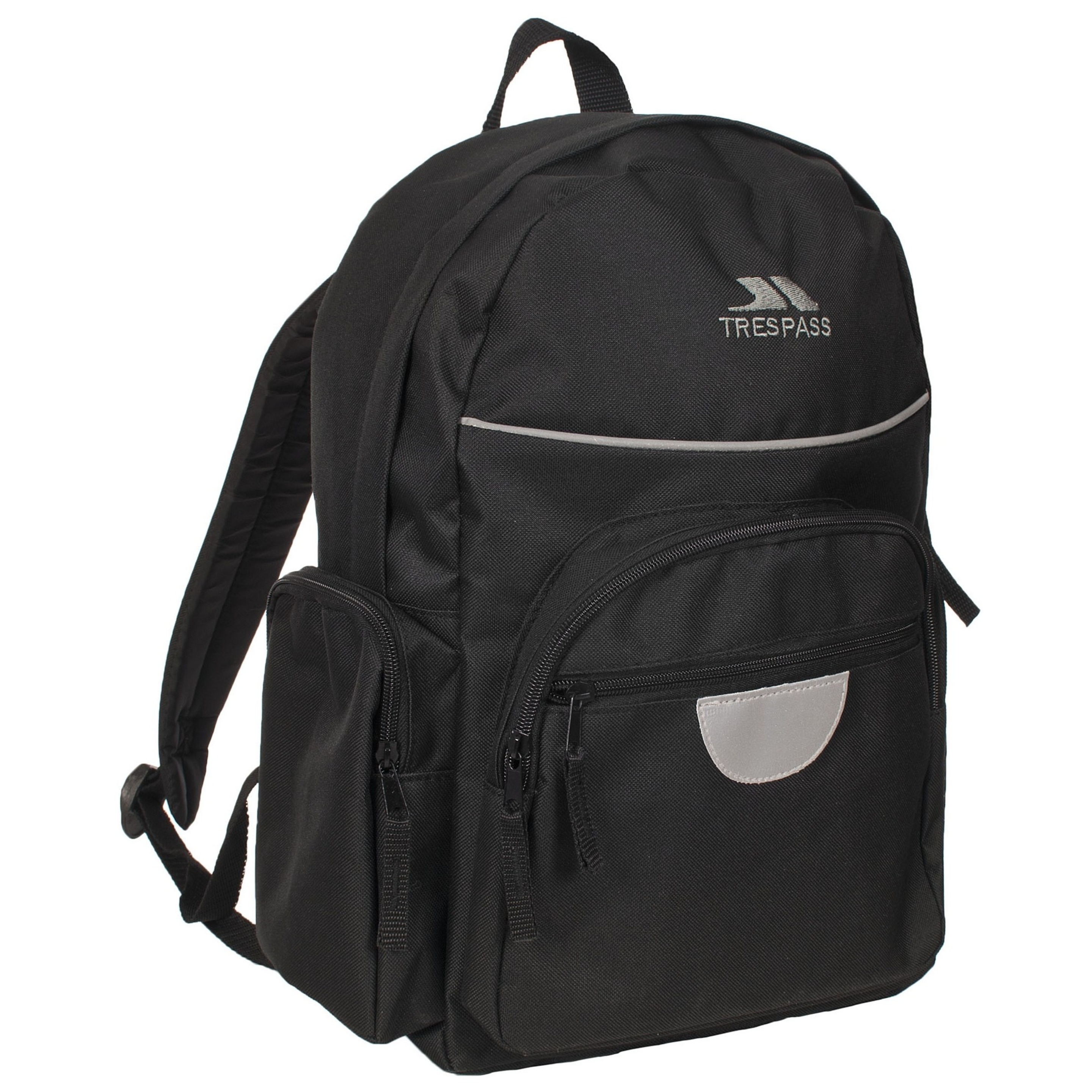 Trespass - Mochila Para El Colegio Modelo Swagger Para Niños Niñas (16 Litros) (Negro)