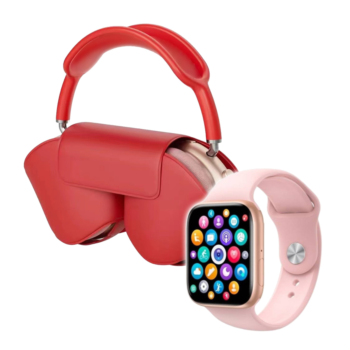 Smartwatch Y Auriculares Bluetooth De Diadema Klack Pro Pack De Luxe Klack Watch 9 Max