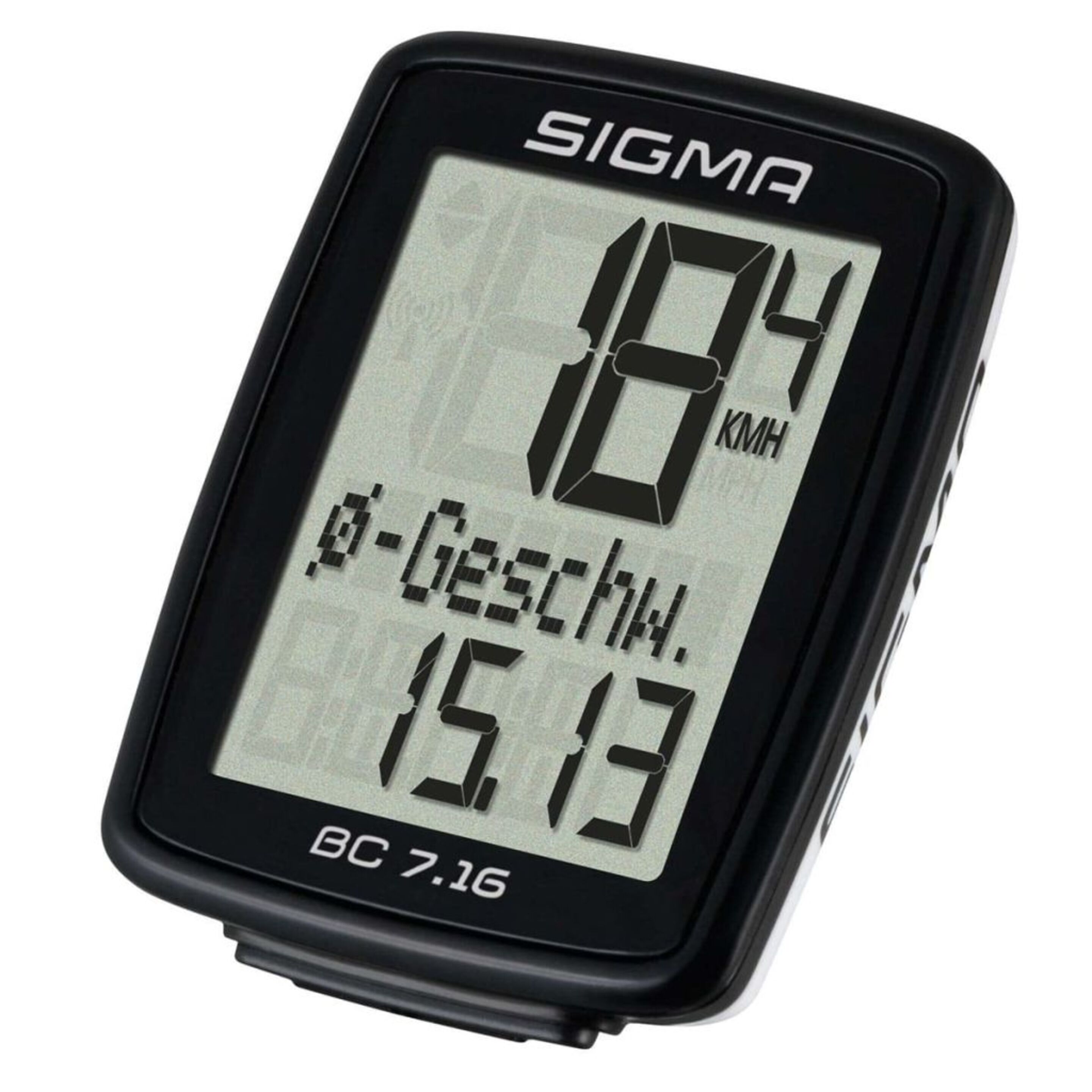Odómetro Sigma Bc 7.16 - Preto - Sigma Bc Mileometer 7.16 Com Cable | Sport Zone MKP
