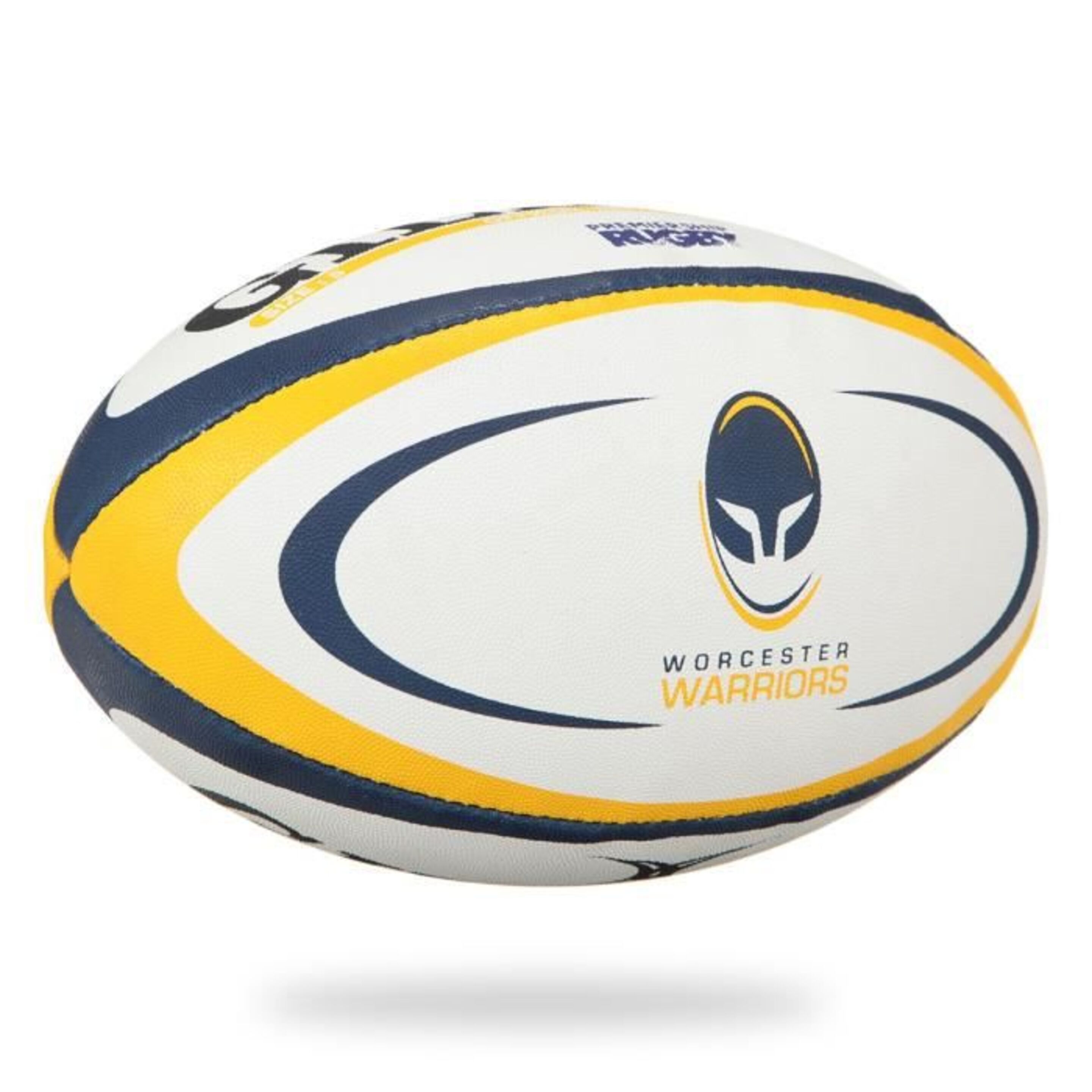 Balón De Rugby Gilbert Réplica Worcester - blanco-amarillo - 