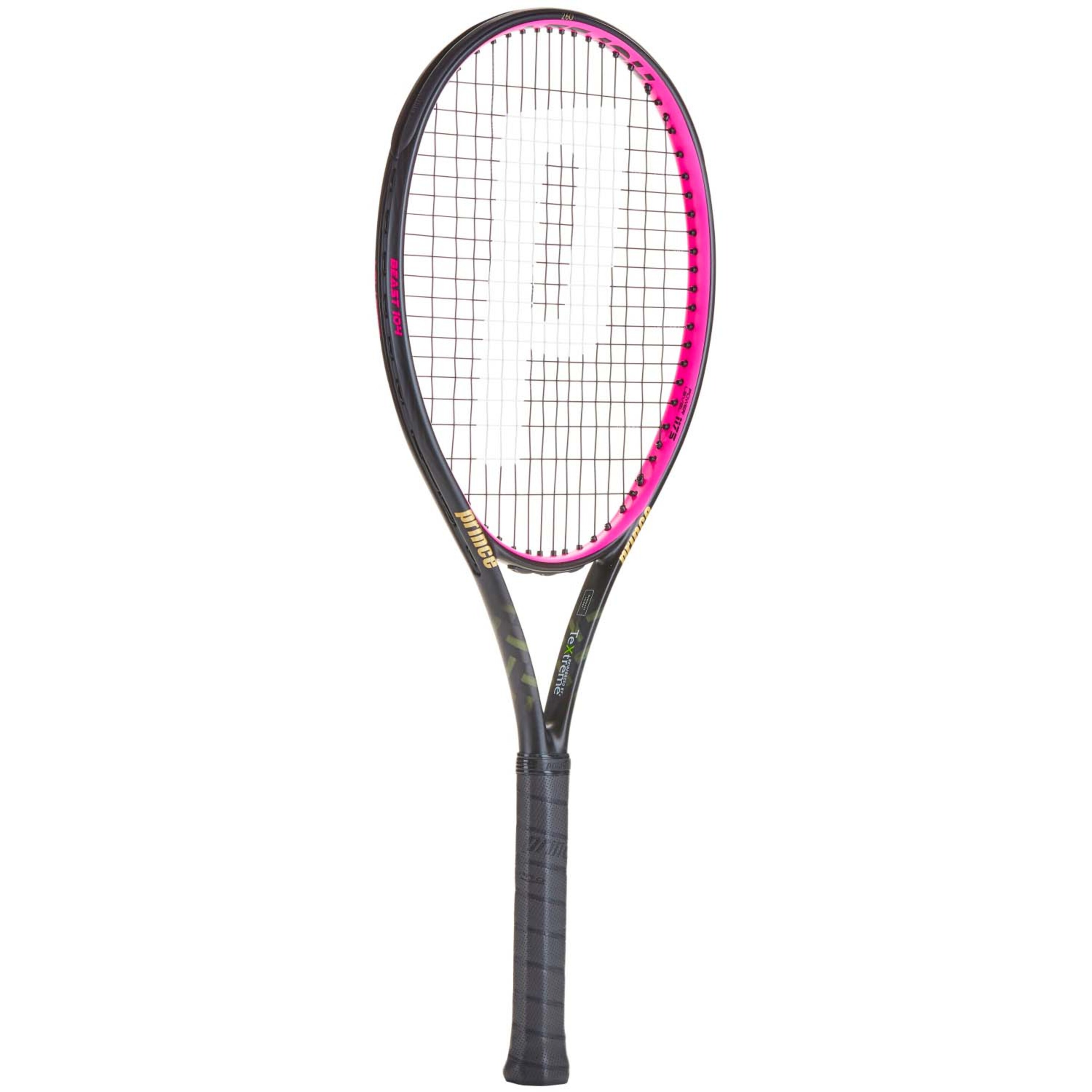 Raqueta De Tenis Txt2 Beast 104 260 Pink Encordada Y Con Funda Prince