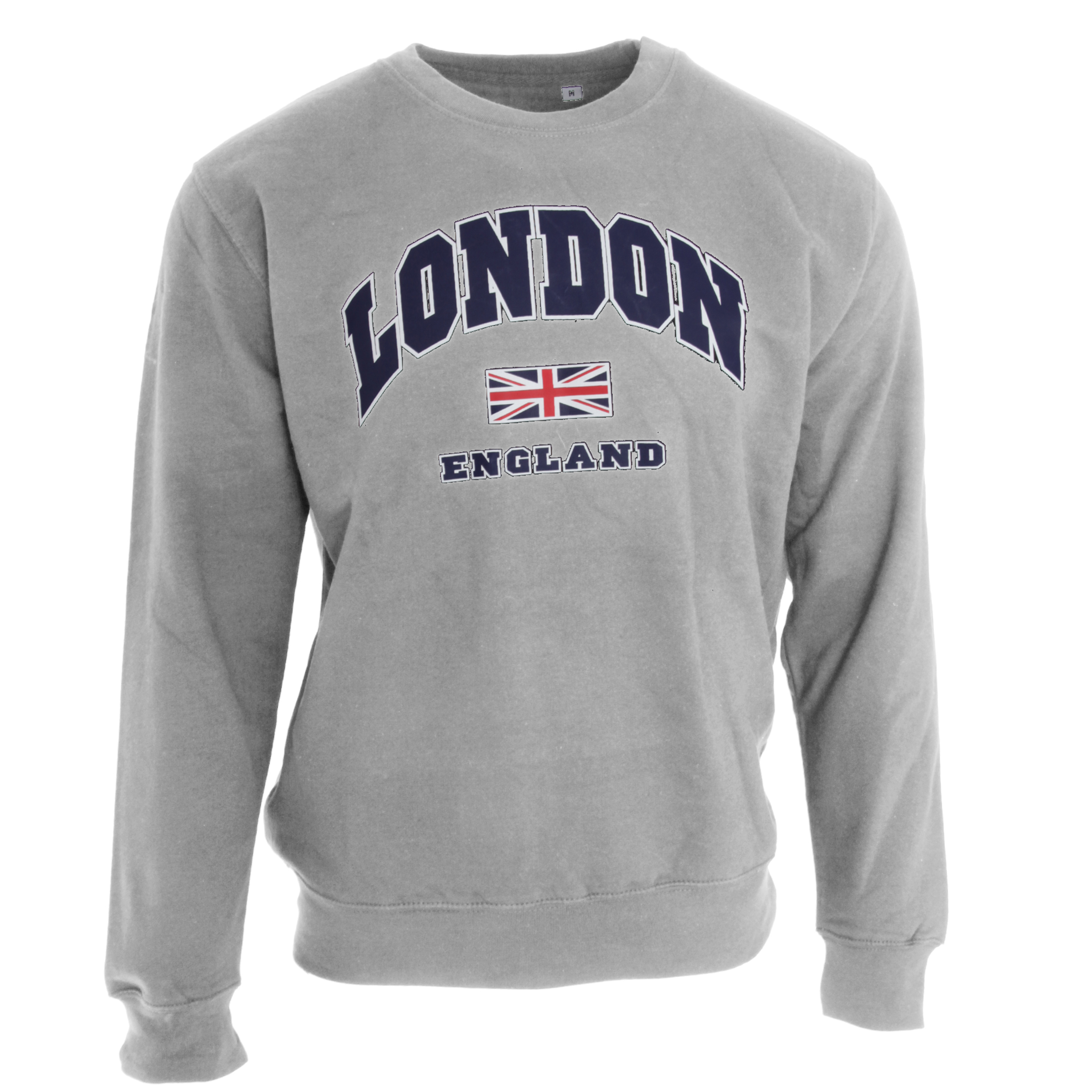 Jersey Con Diseño De Bandera Reino Unido Modelo London Uso Universal Textiles - gris - 