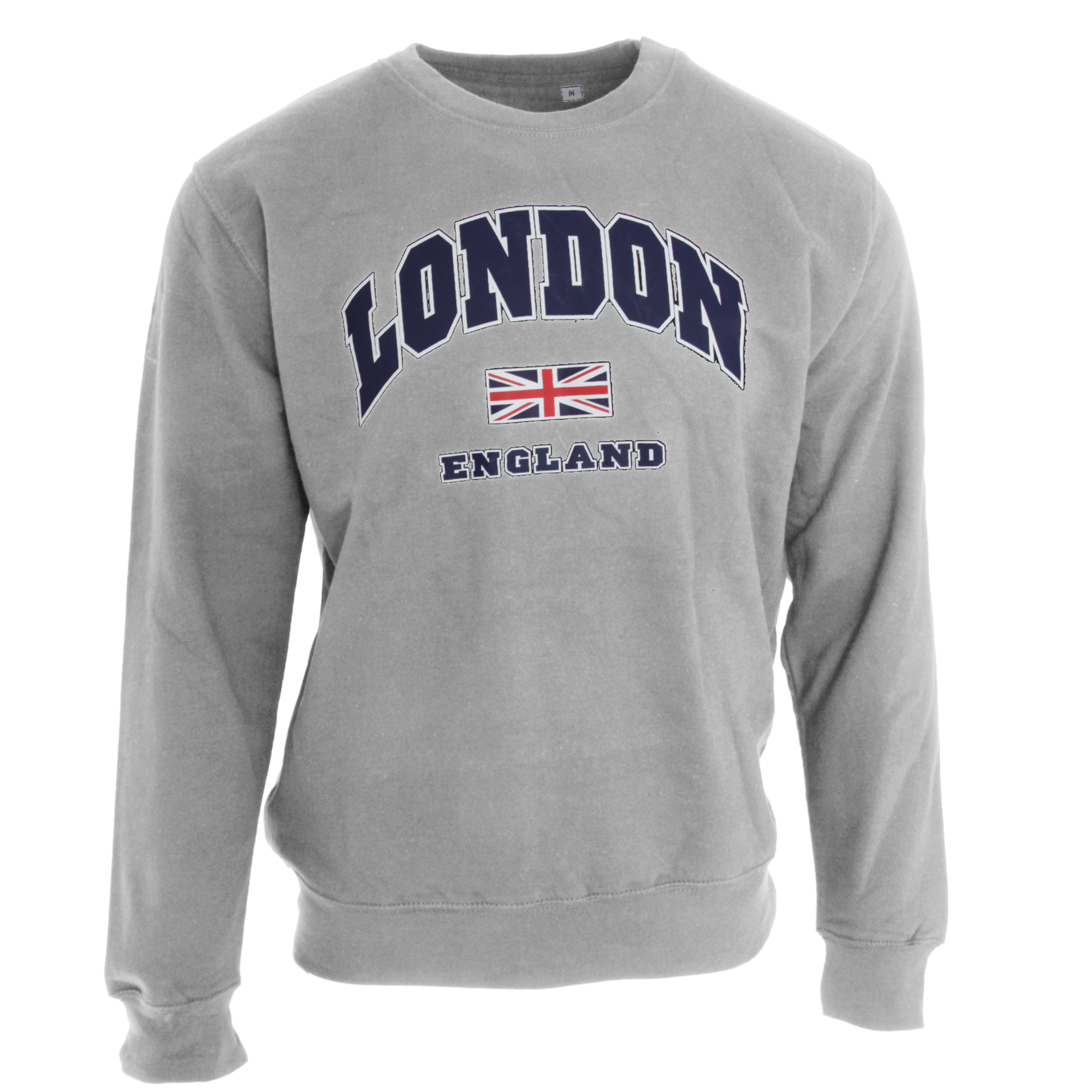 Jersey Con Diseño De Bandera Reino Unido Modelo London Uso Unisex Universal Textiles (Gris)