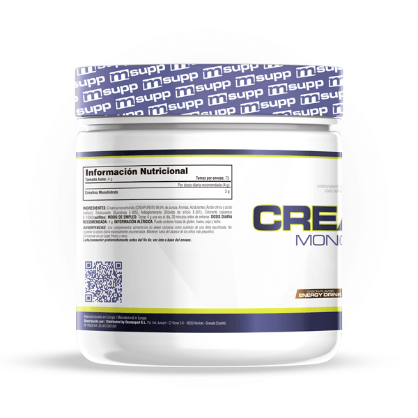 Creatina (Creapure®) - 300g De Mm Supplements Sabor Bebida Energetica