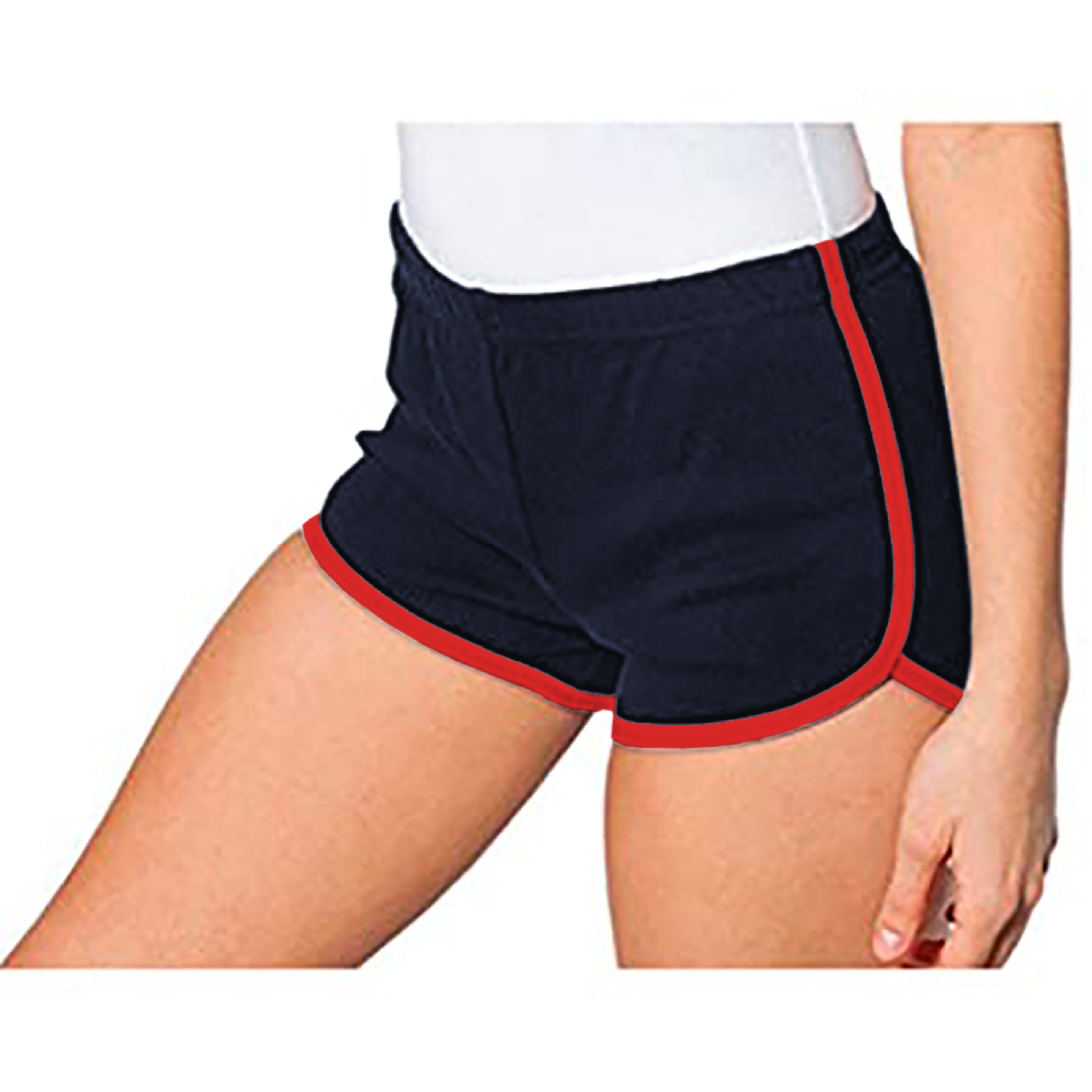 Pantalones Cortos De Algodón Casual/de Deporte Para Mujer American Apparel (Azul)