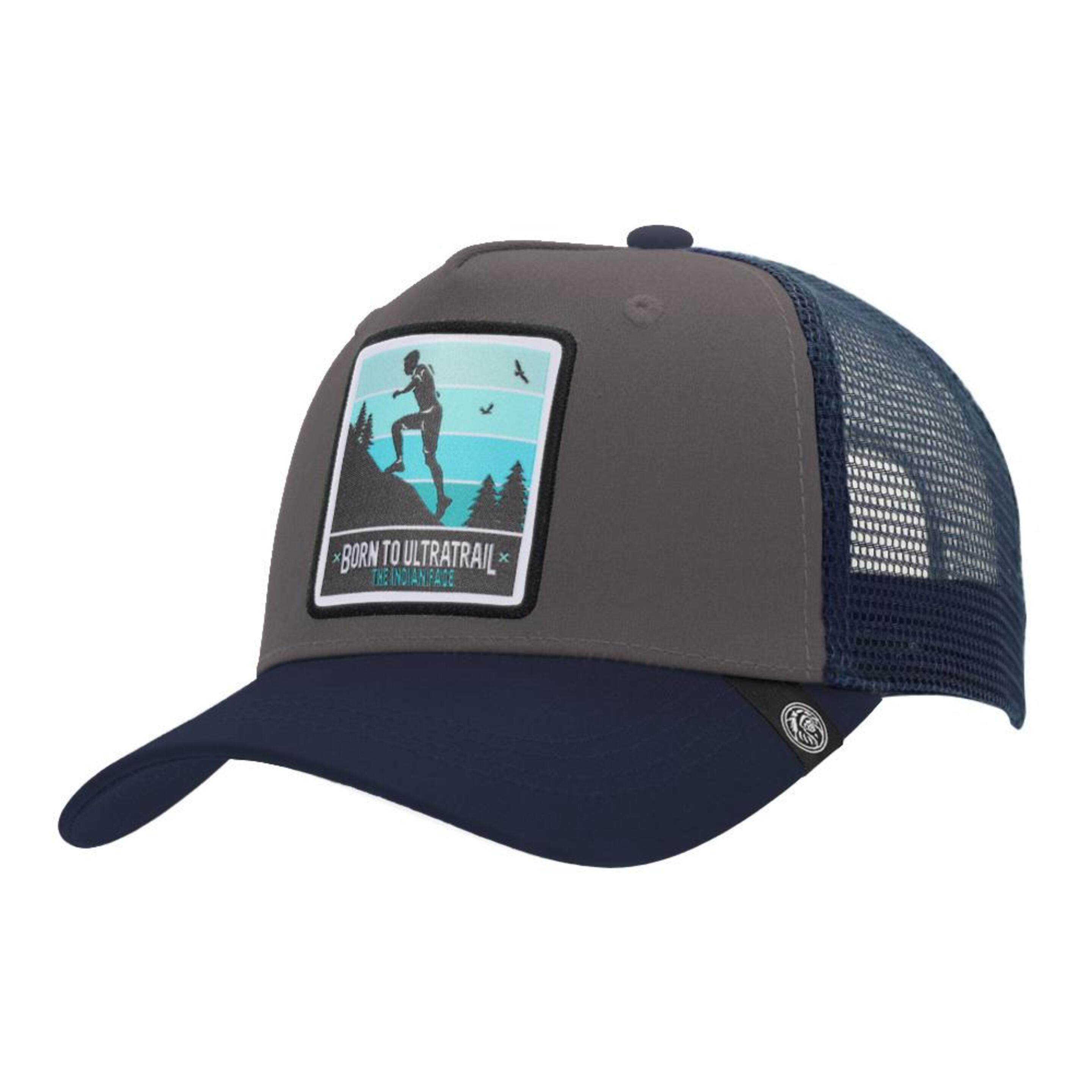 Gorra Trucker Born To Ultratrail Gris The Indian Face Para Hombre Y Mujer