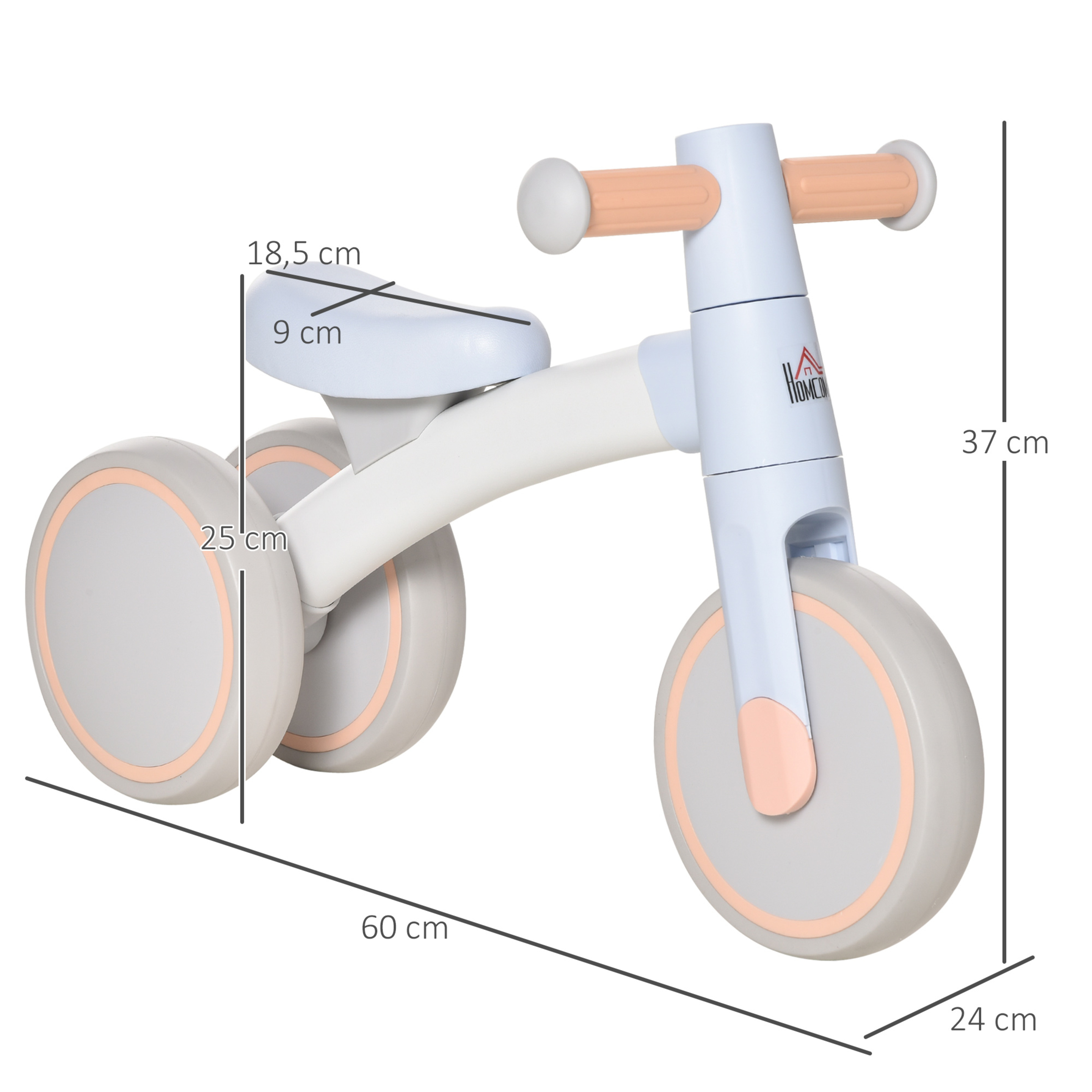 Bicicleta Sin Pedales Homcom 370-183bu