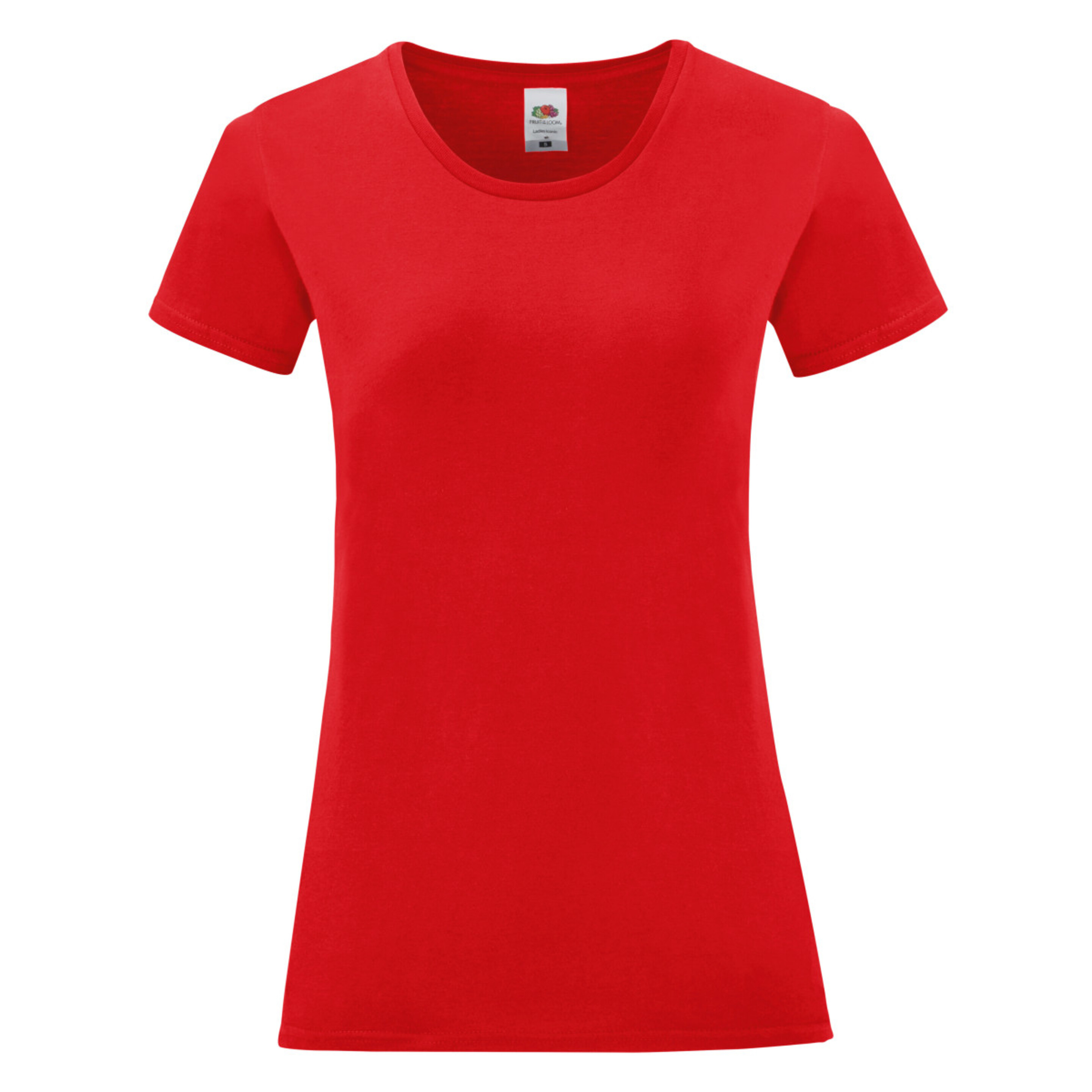 Camiseta Fruit Of The Loom Iconic - rojo - 