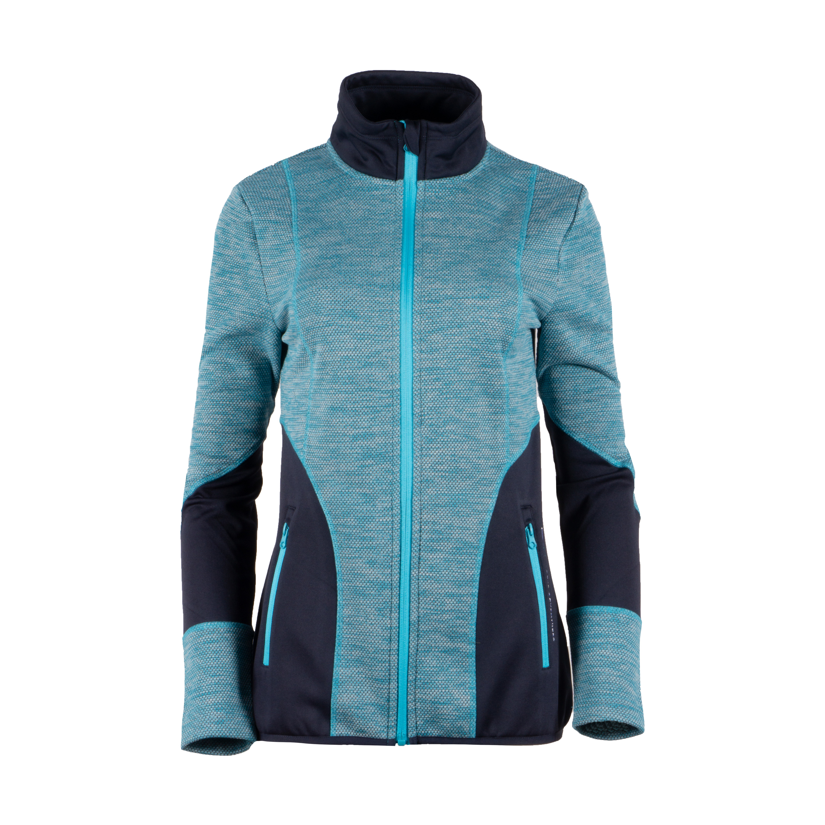 Chaqueta Combinacion Forro Polar Tejido Elastico Gts