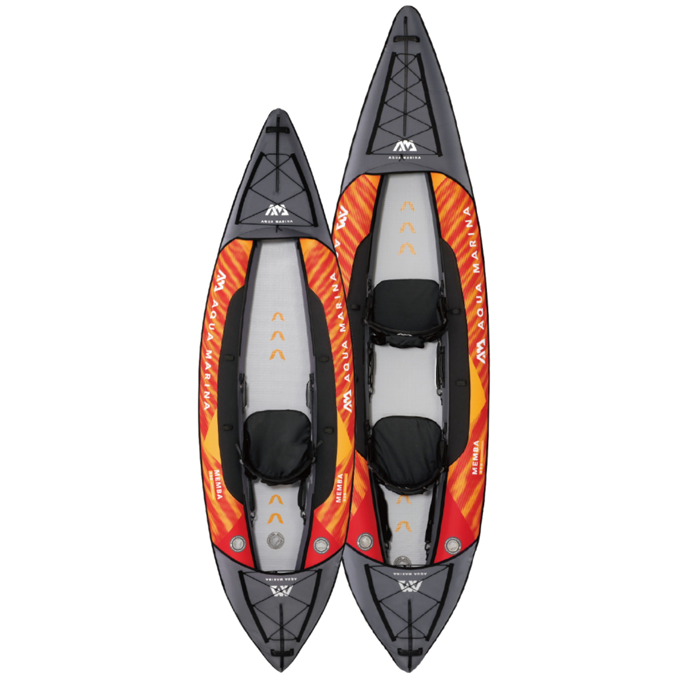Kayak Hinchable Memba-390 2p - gris-oscuro-naranja - 