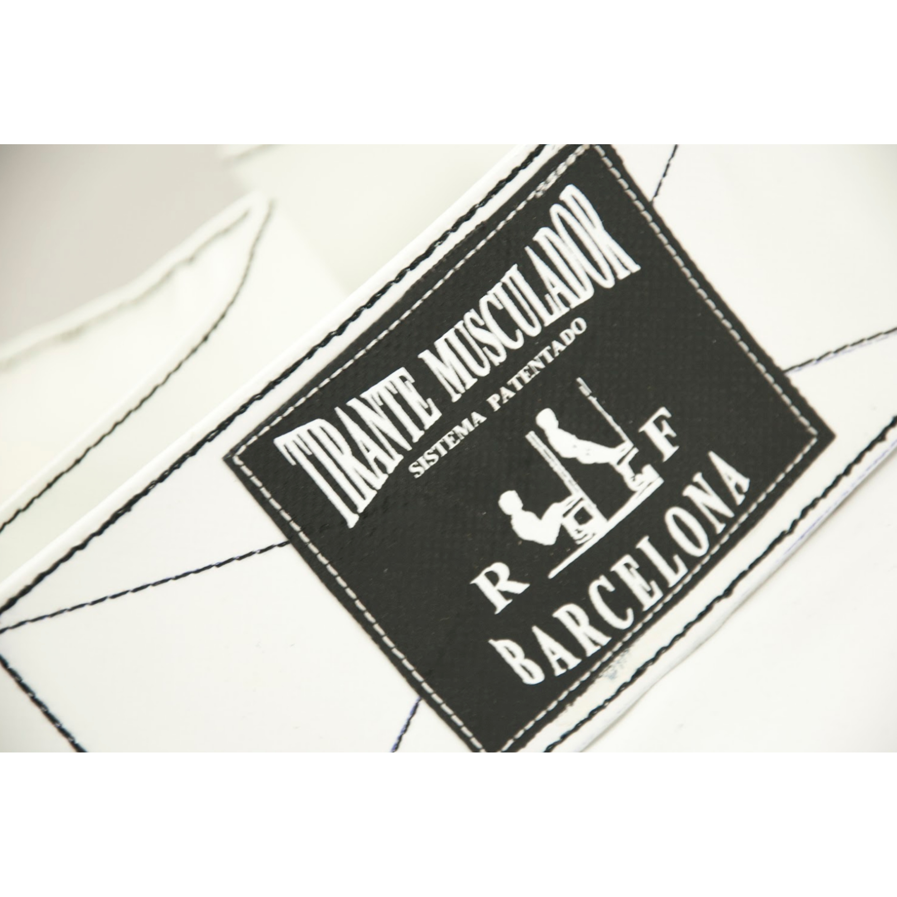 Cinturón Ruso Tmr Limited Edition - Blanco/Negro - Tirante Musculador  MKP