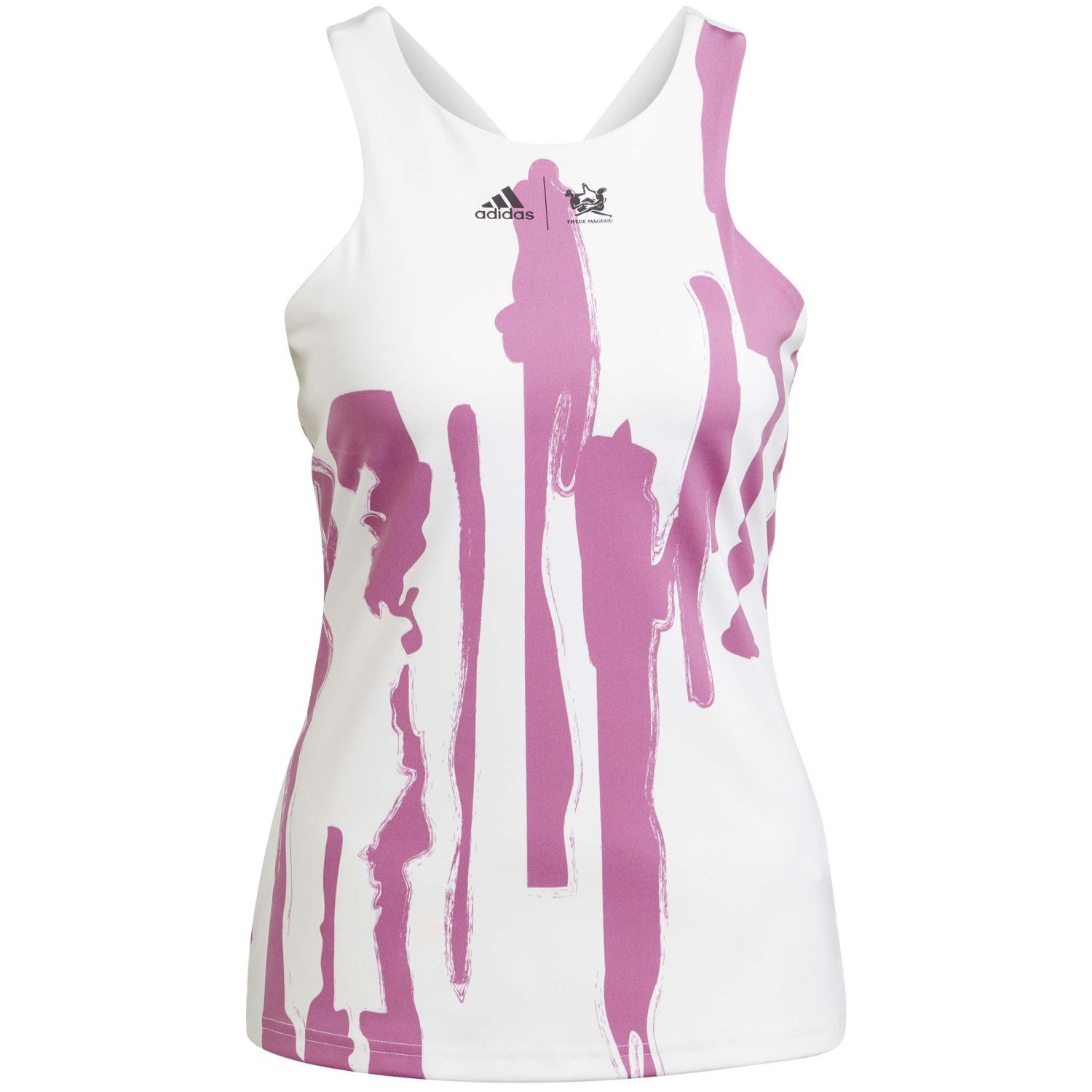 Camiseta Sem Mangas adidas Ny Y Tank - blanco-rosa - 