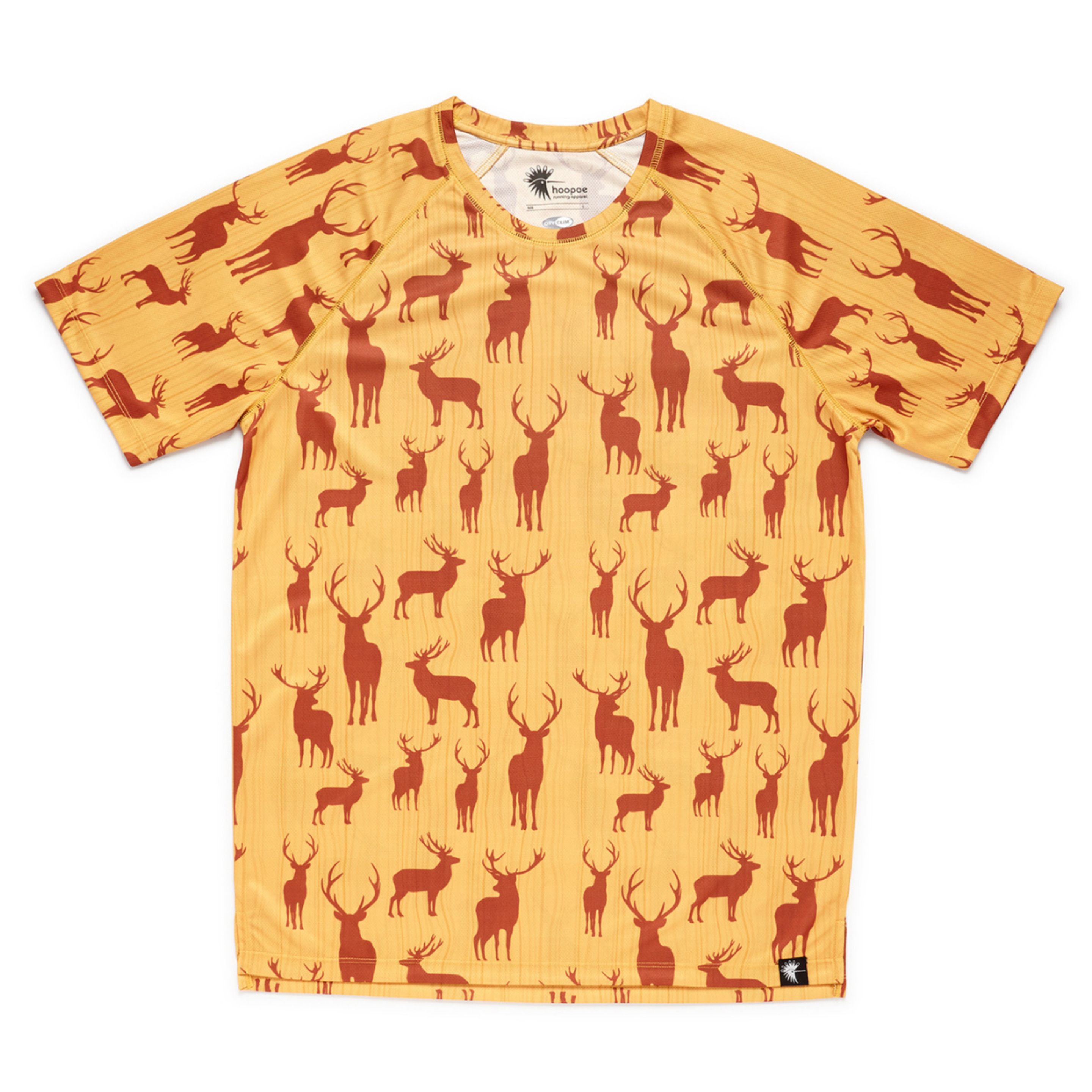 Camiseta De Running Oh My Deer Hoopoe Apparel - amarillo - 