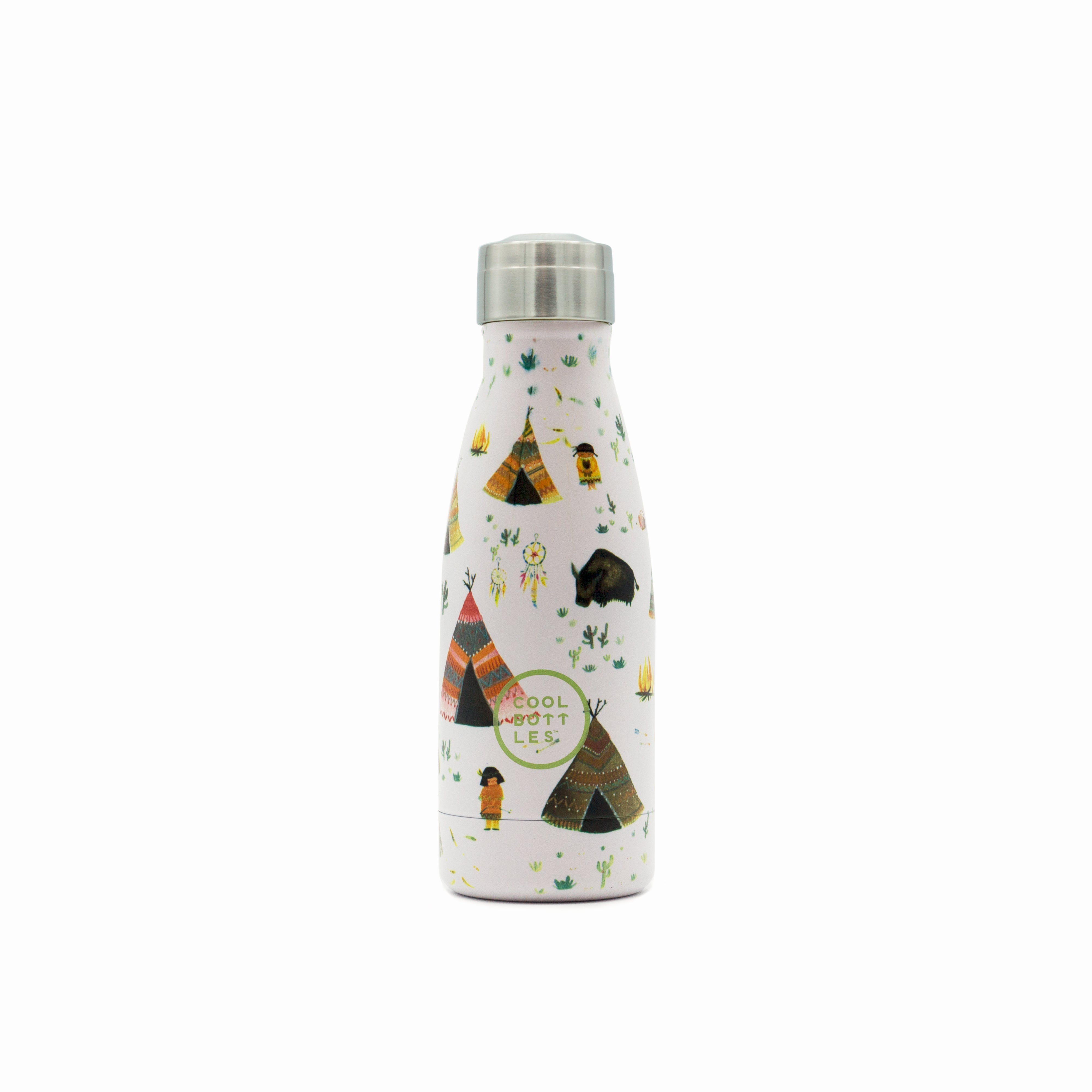 Garrafa Térmica Para Crianças De Aço Inoxidável Cool Bottles. Indian Tribe 260ml