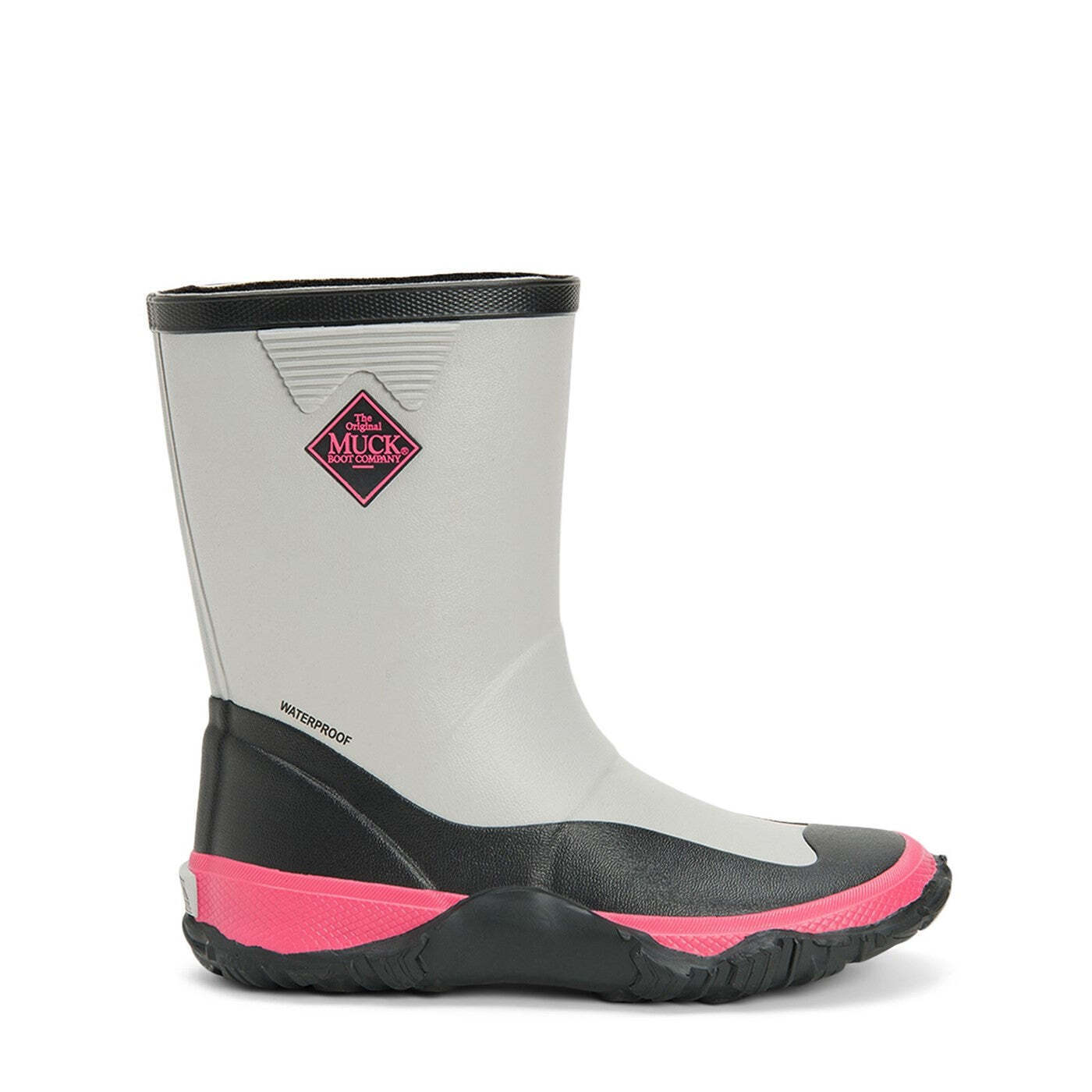 Botas De Agua Slipon Muck Boots Forager - gris-rosa - 