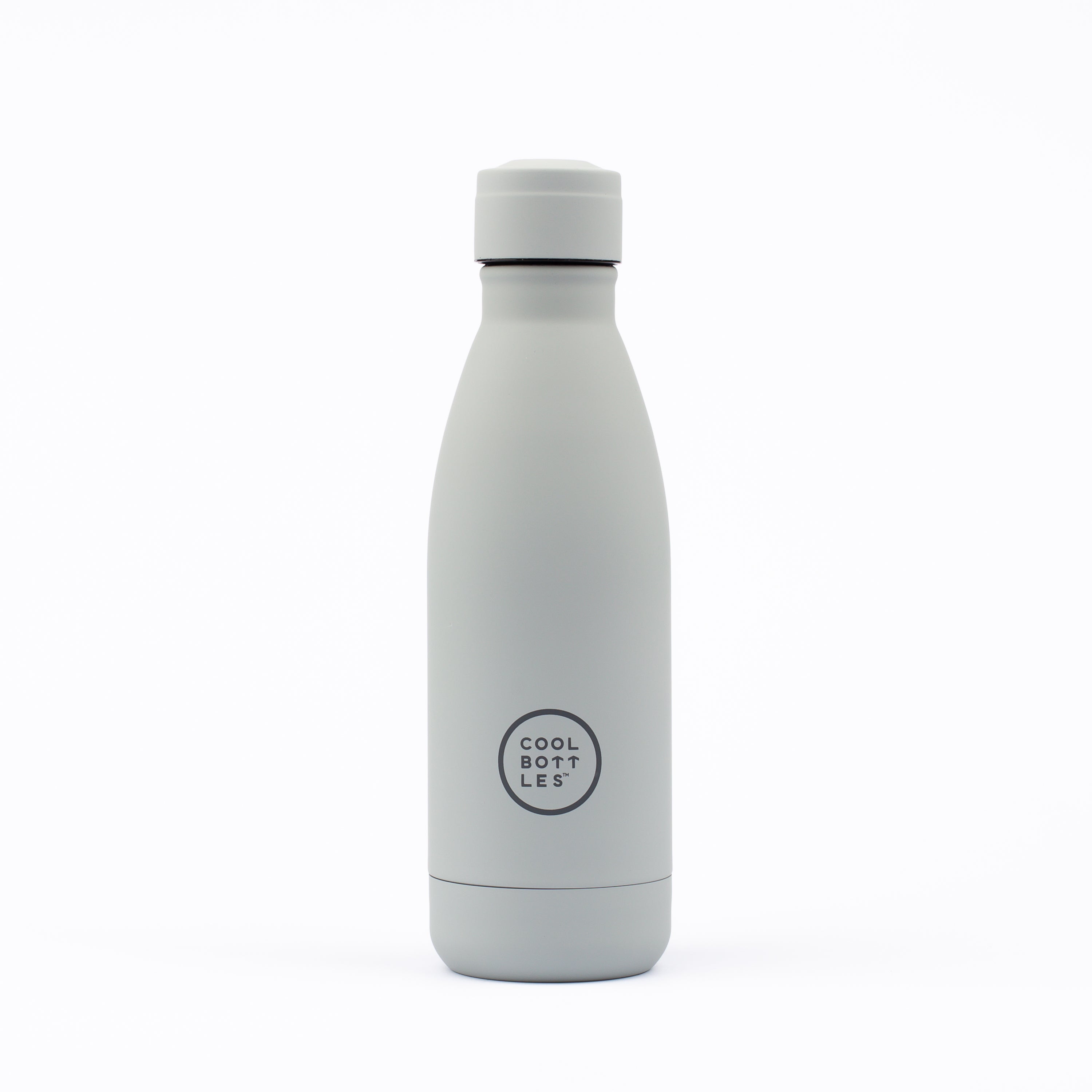 Garrafa Térmica De Aço Inoxidável Cool Bottles. Pastel Grey 350ml - gris - 