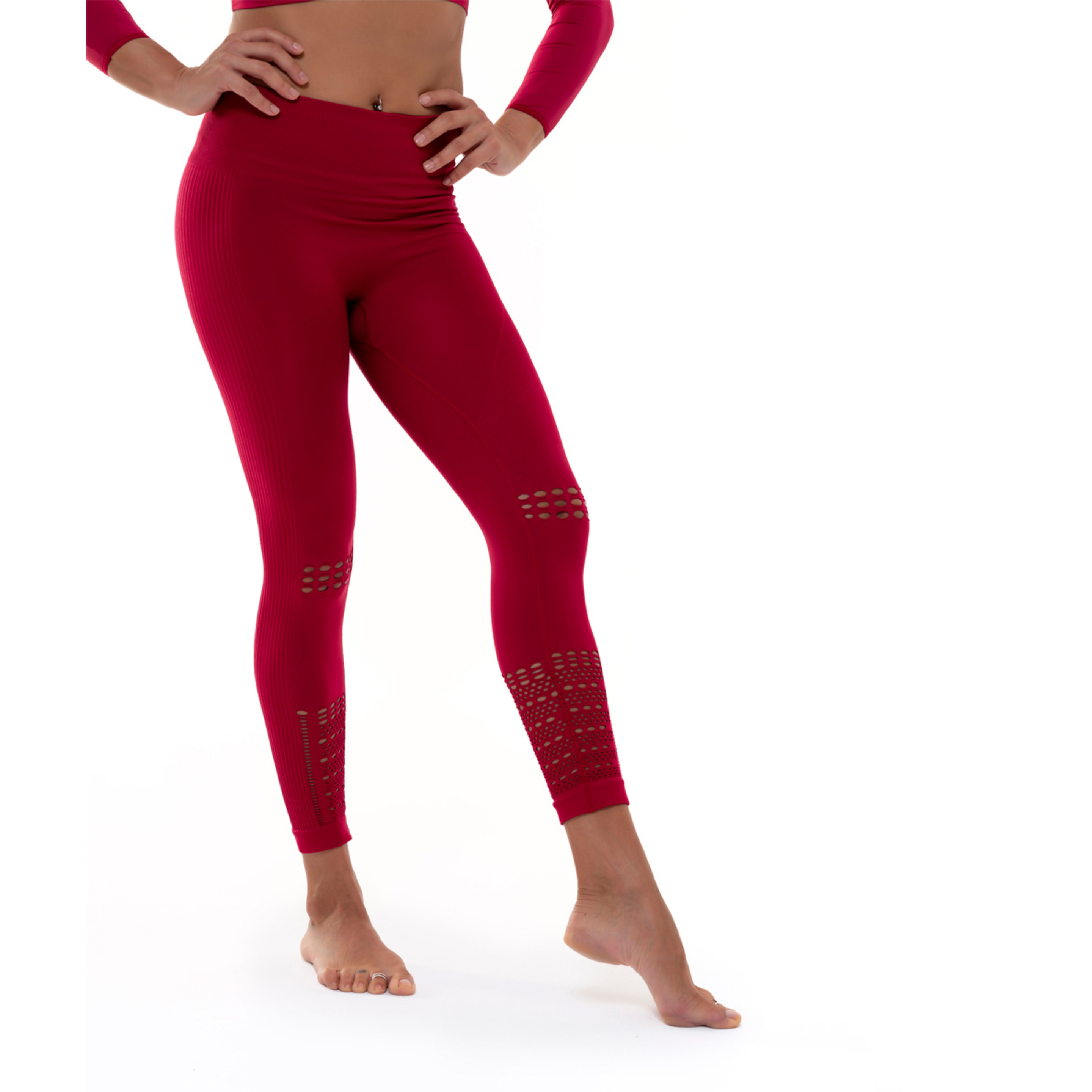 Leggings Moldeador Con Calados Seamless 3d Shima