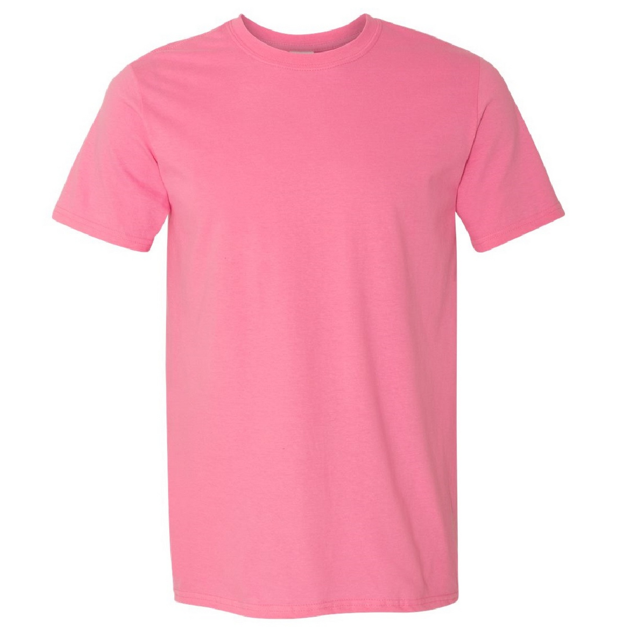 Camiseta De Manga Corta Suave Básica 100% Algodón Gordo Gildan - rosa - 