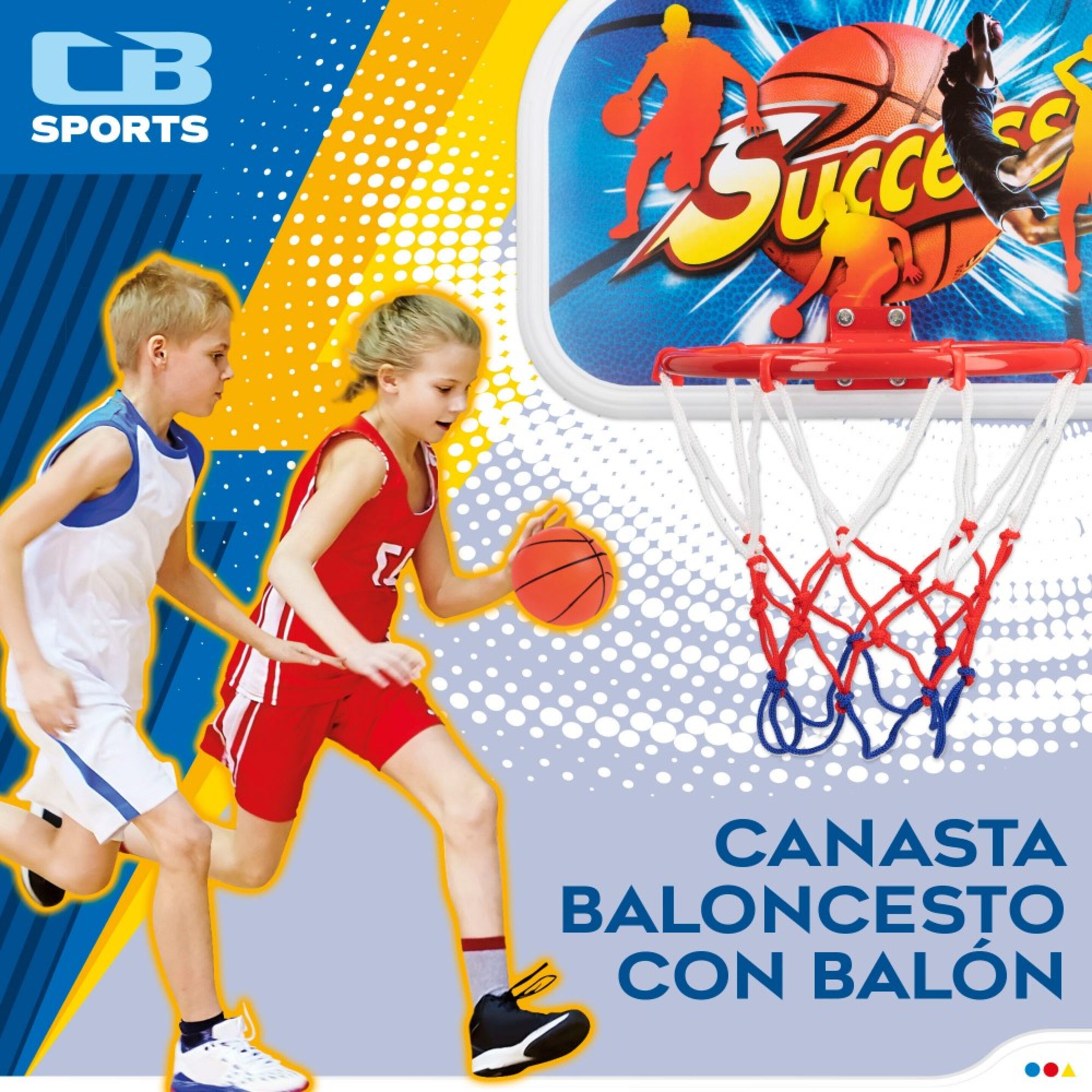 Canasta Basket Aro Metálico Cb Toys - Multicolor  MKP