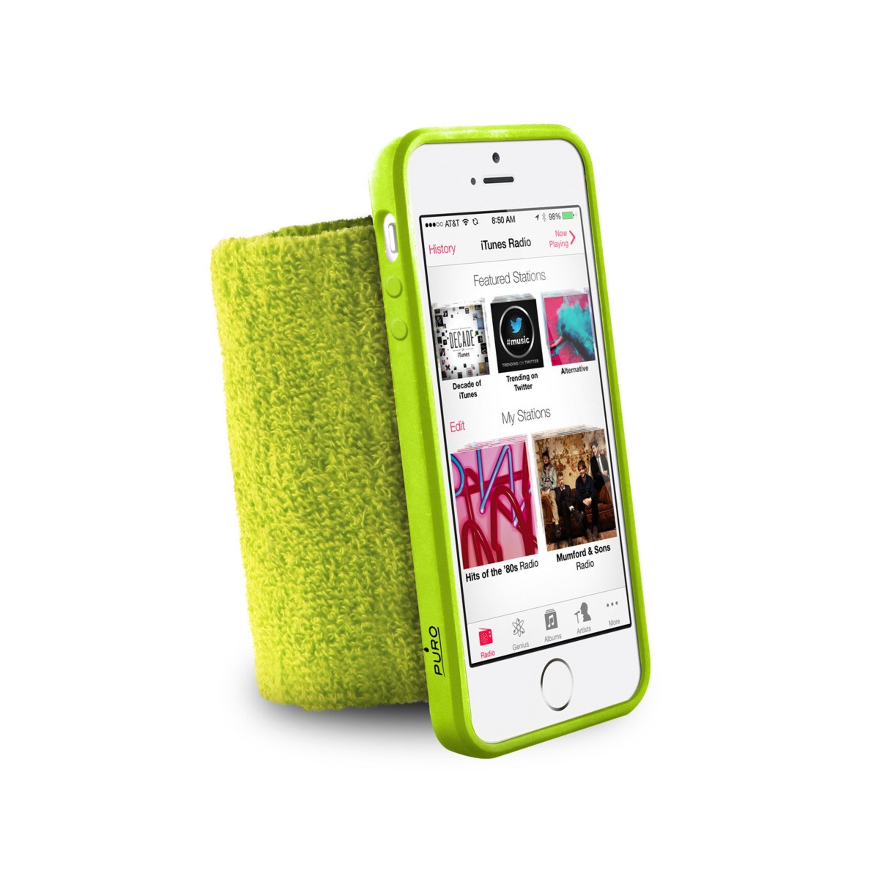 Puro Funda Muñequera Apple Iphone Se/5s/5 Verde - verde - 