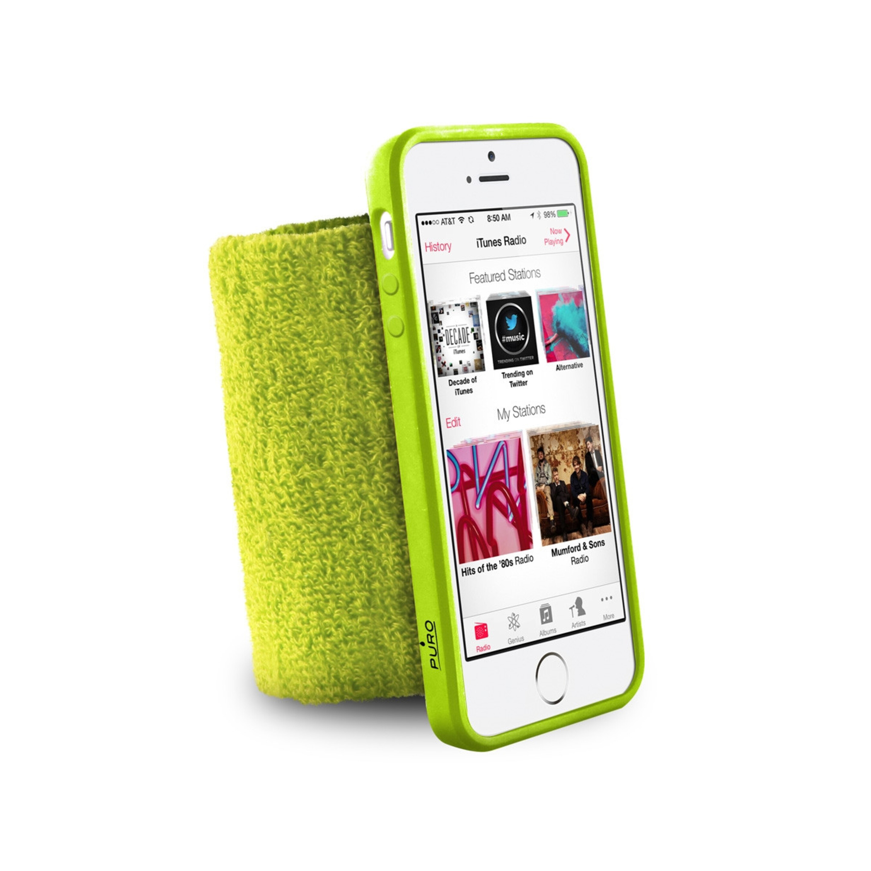 Puro Funda Muñequera Apple Iphone Se/5s/5 Verde