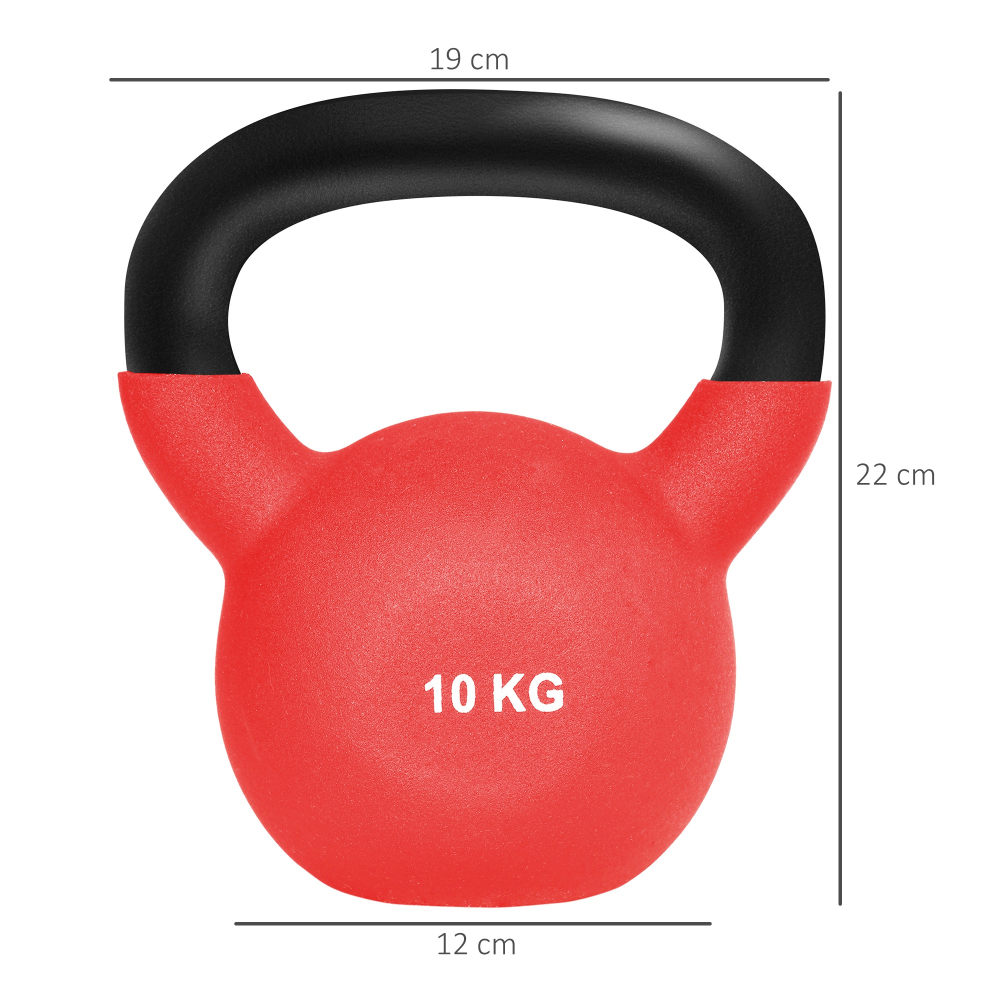 Kettlebell De 10kg Homcom A91-241v01rd
