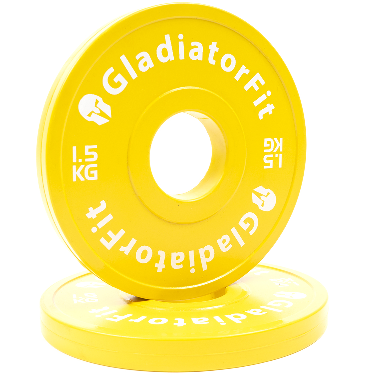 Discos De Borracha "fractional Plate" Ø 51mm (conjunto De 2) | 1.5 Kg - amarillo - 