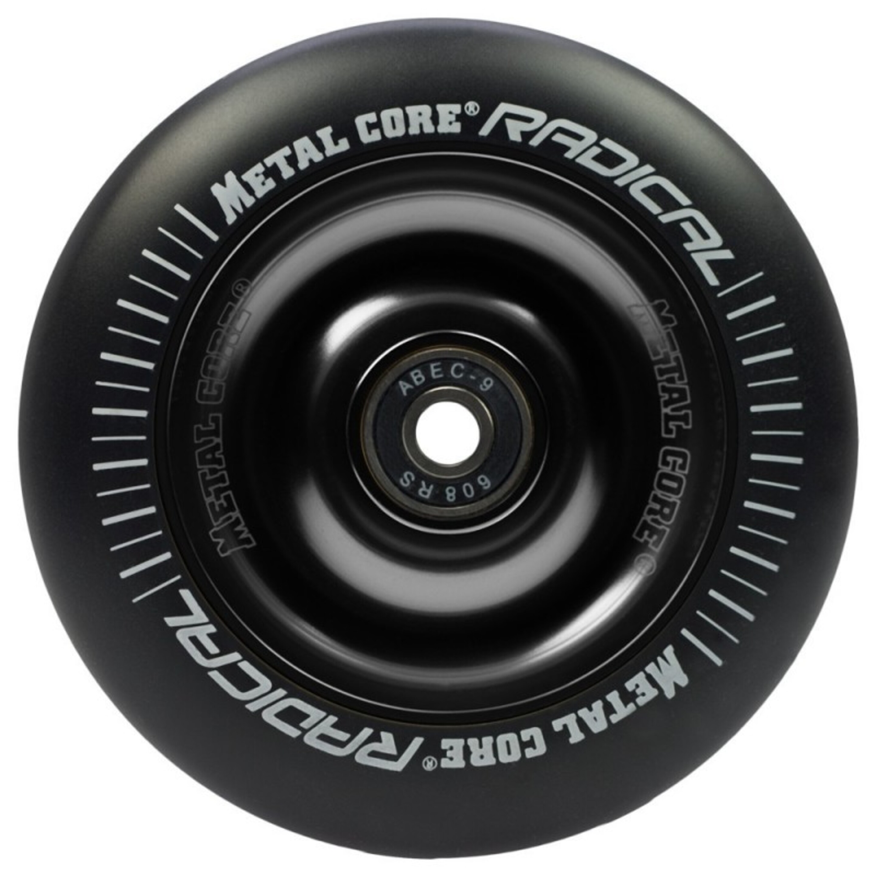 Ruedas Metal Core Radical Ref. Radical 100 Mm - Negro - Pieza De Recambio Patinete  MKP