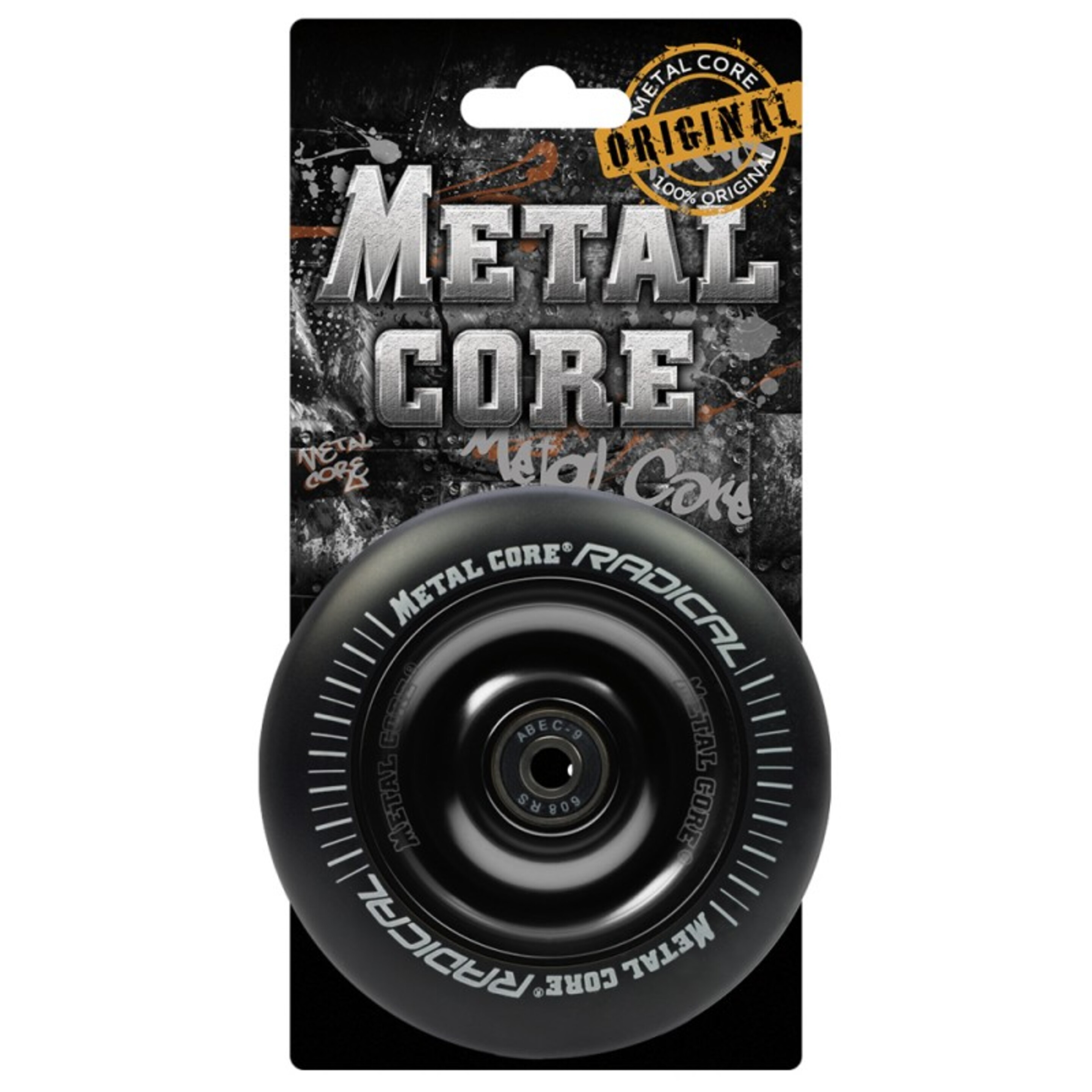 Ruedas Metal Core Radical Ref. Radical 100 Mm - Negro - Pieza De Recambio Patinete  MKP