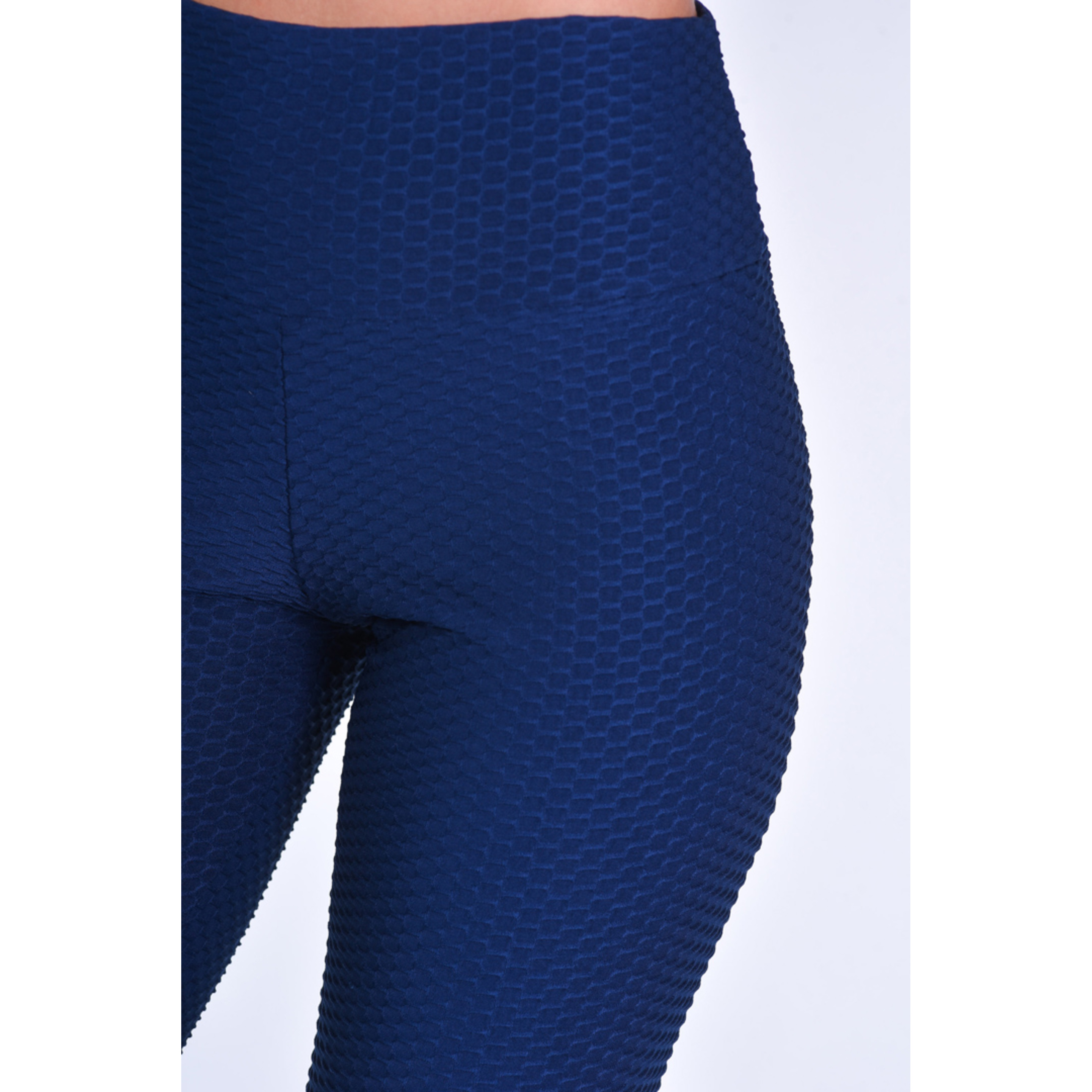 Leggings Con Textura Azul Audaz Fitness