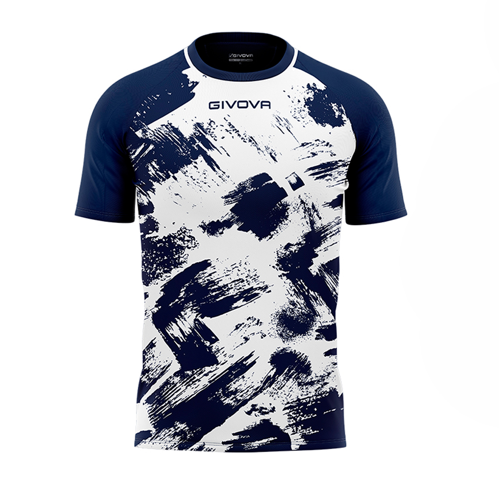 Camiseta De Fútbol Givova Art - azul-marino-blanco - 
