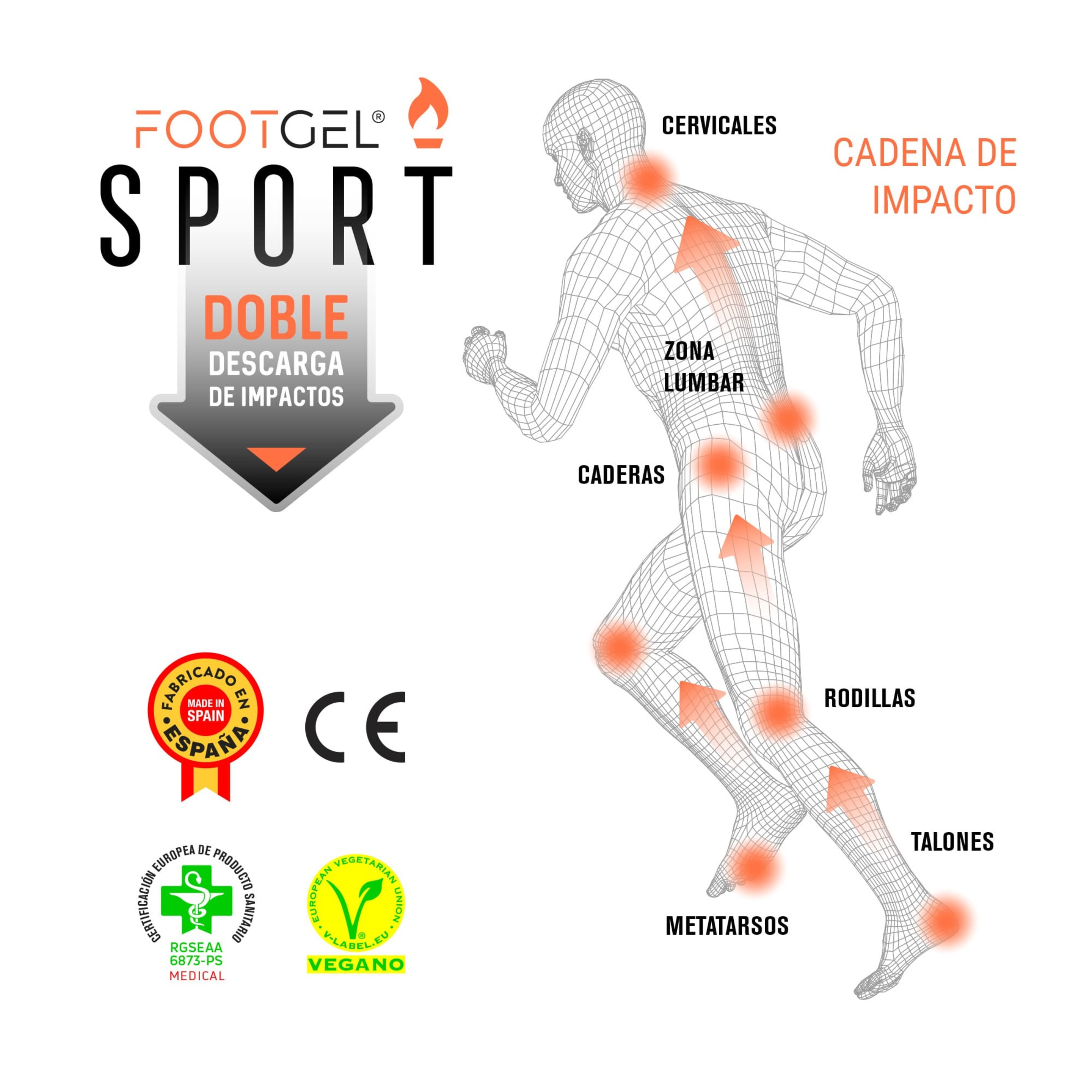 Palmilha De Gel Footgel Sport